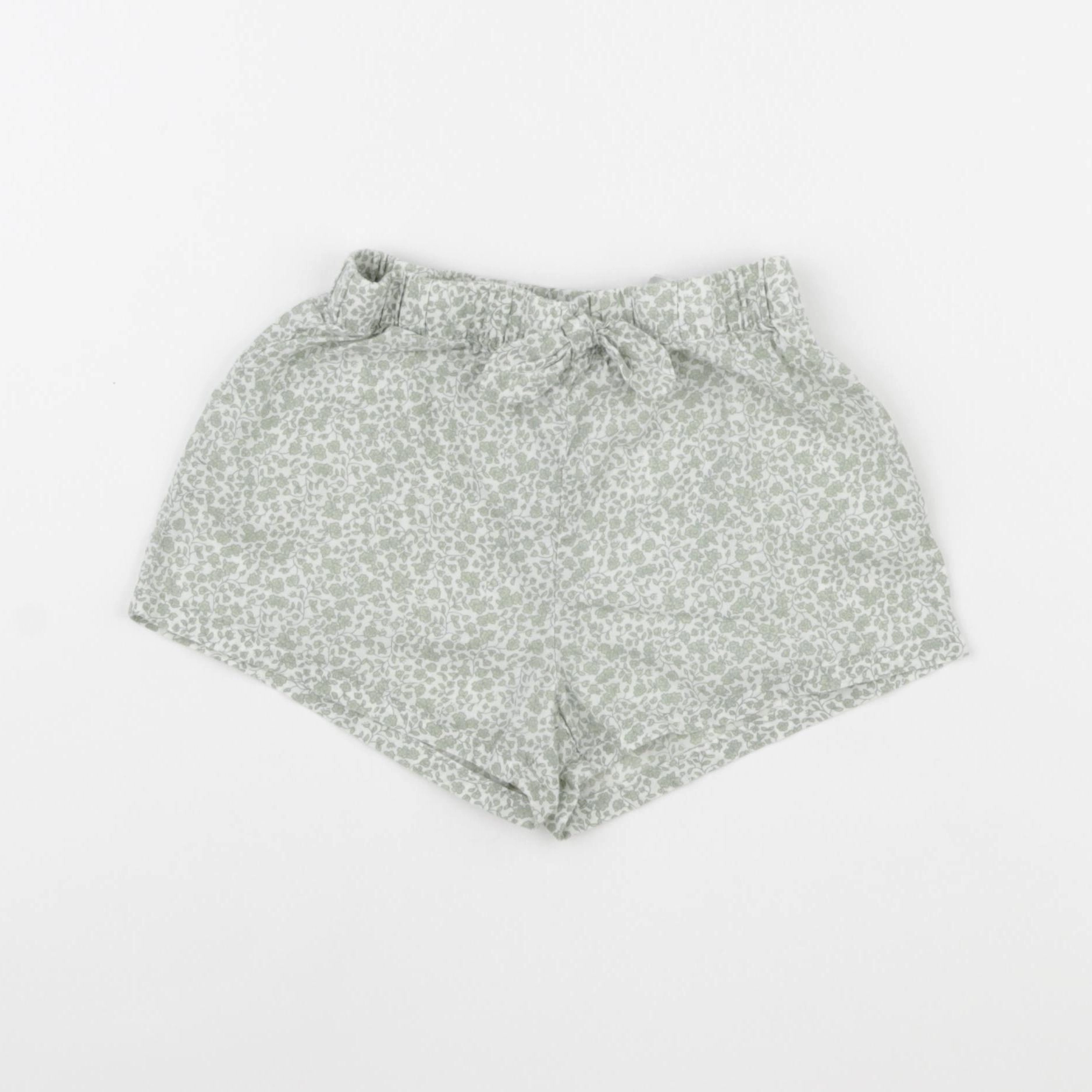 H&M - short vert - 9/12 mois