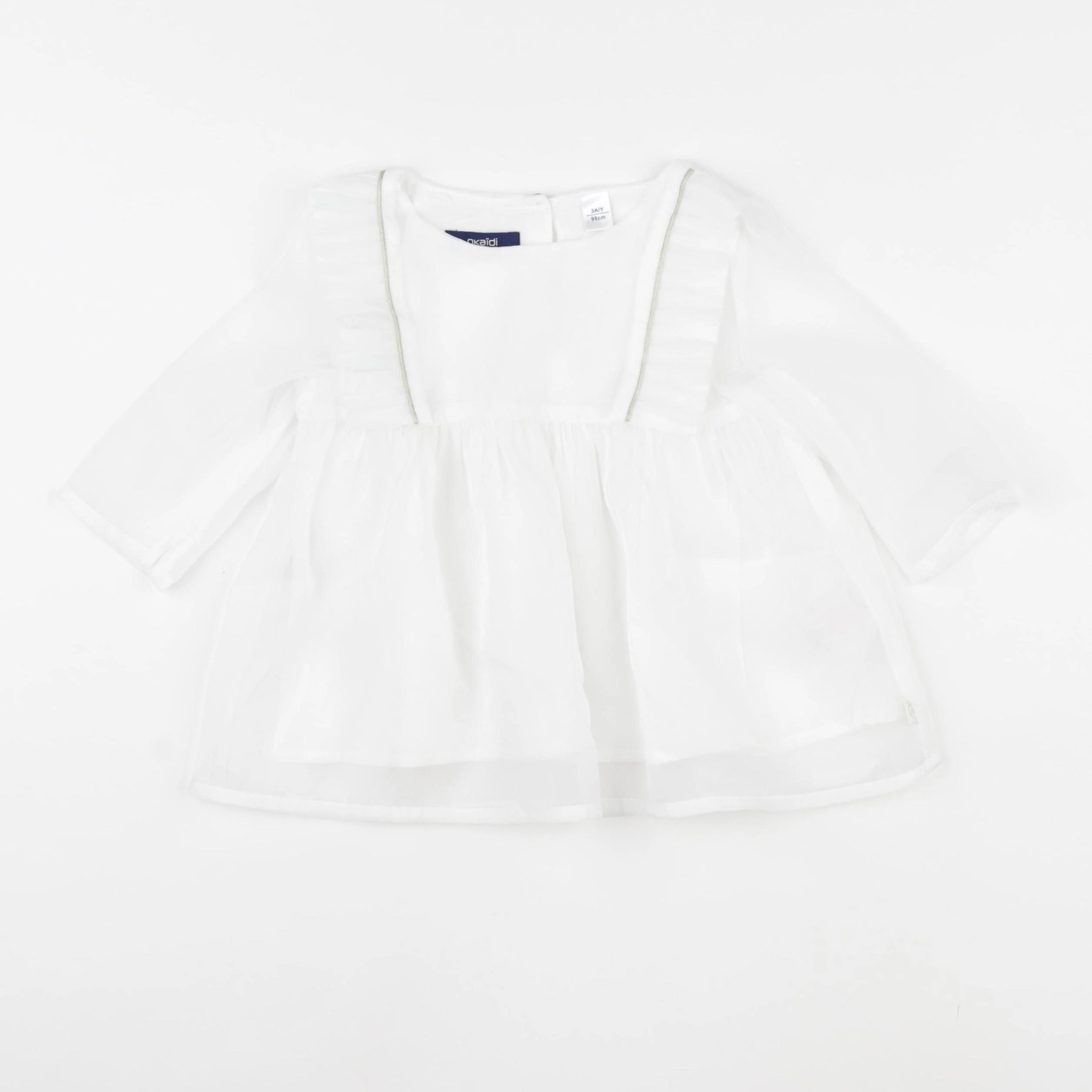 Okaidi - blouse blanc - 3 ans