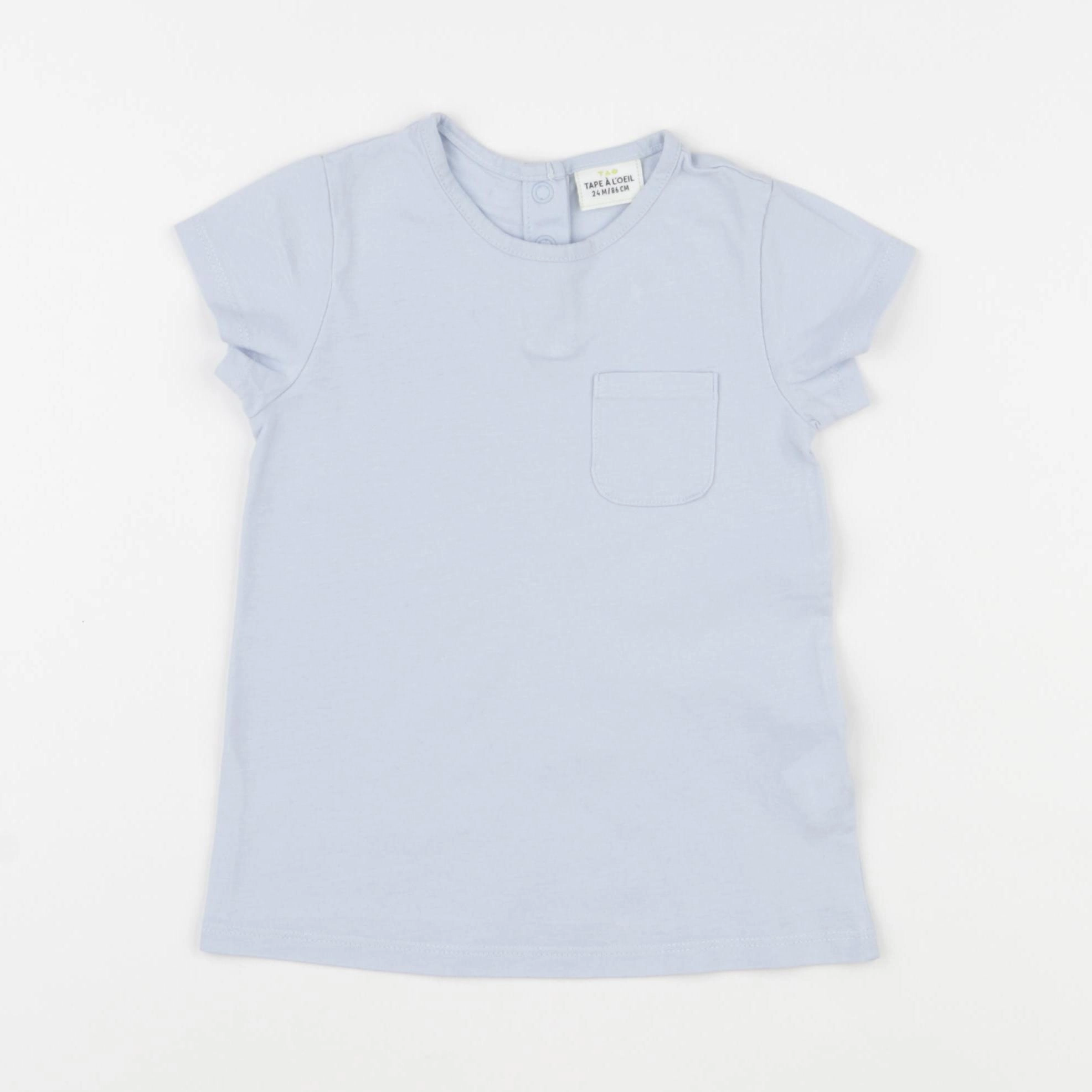 Tape à l'oeil - tee-shirt bleu - 24 mois