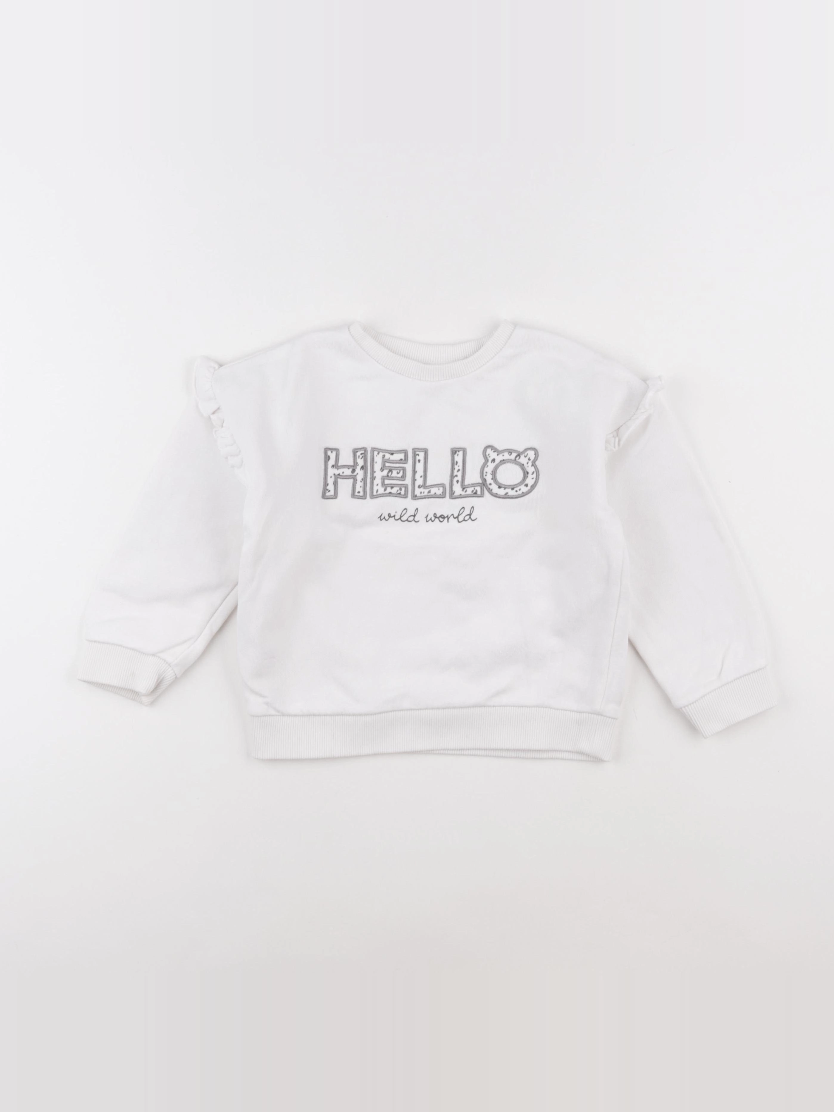Mango - sweat blanc - 3/4 ans