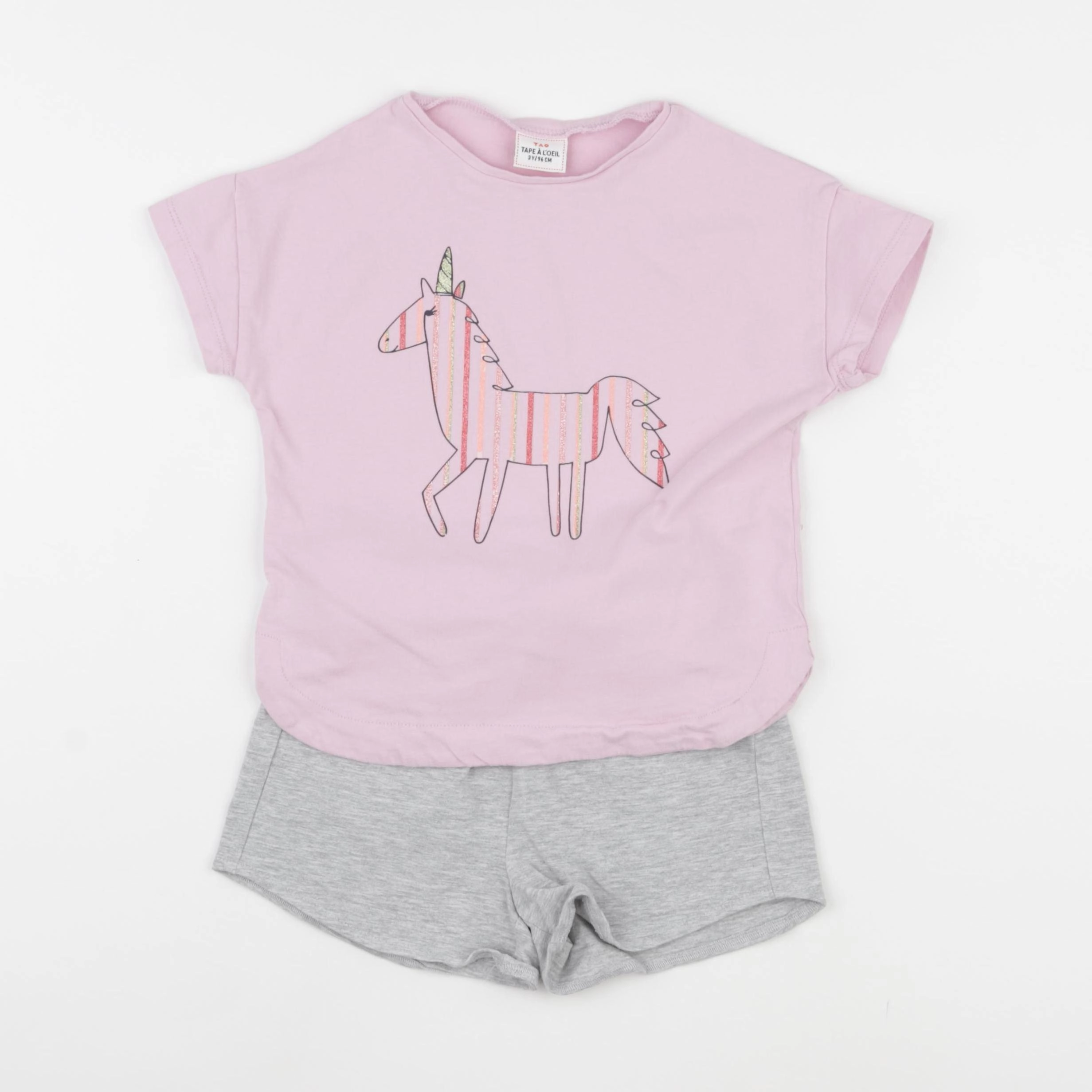 Tape à l'oeil - pyjama coton rose - 3 ans