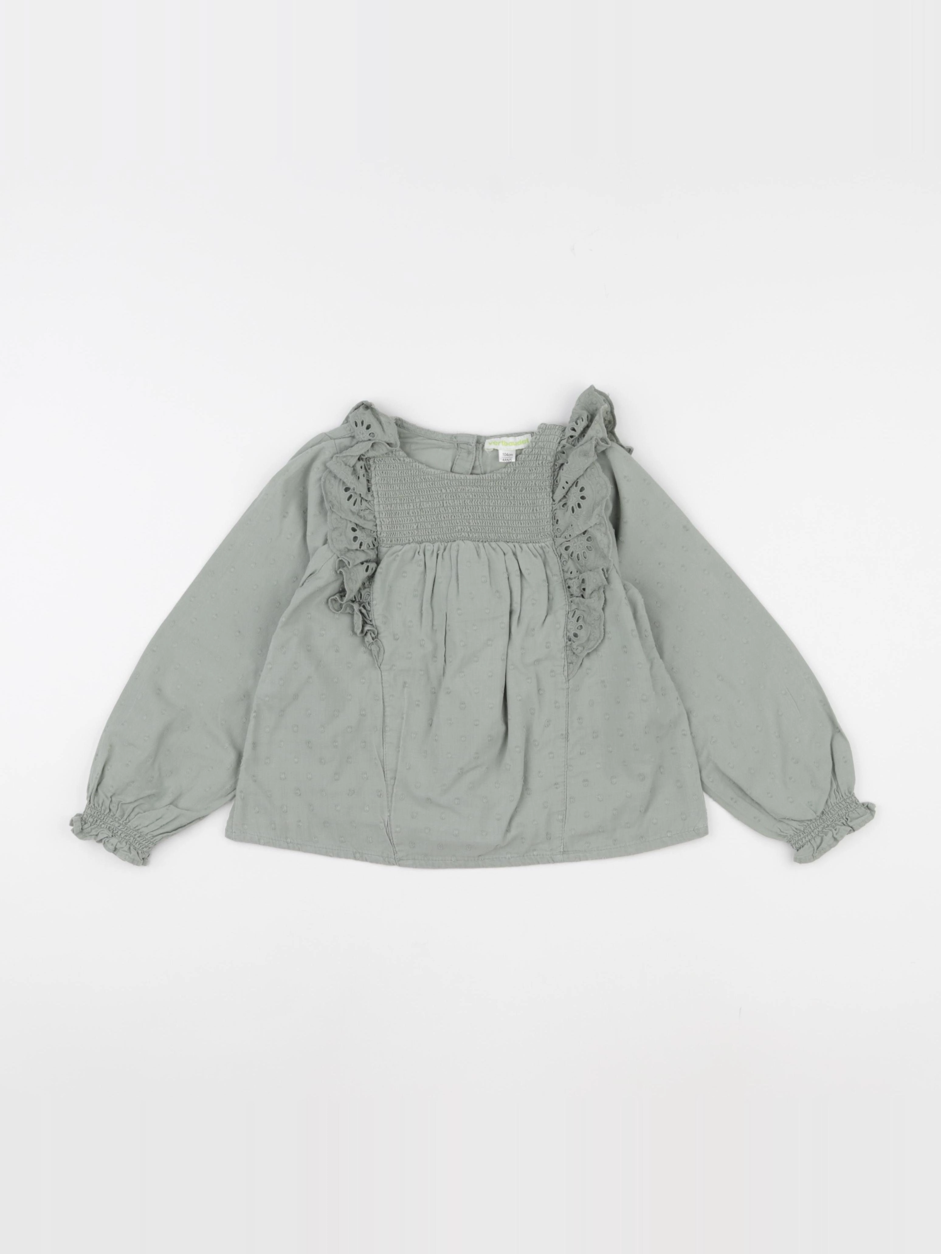 Vertbaudet - blouse bleu - 4 ans