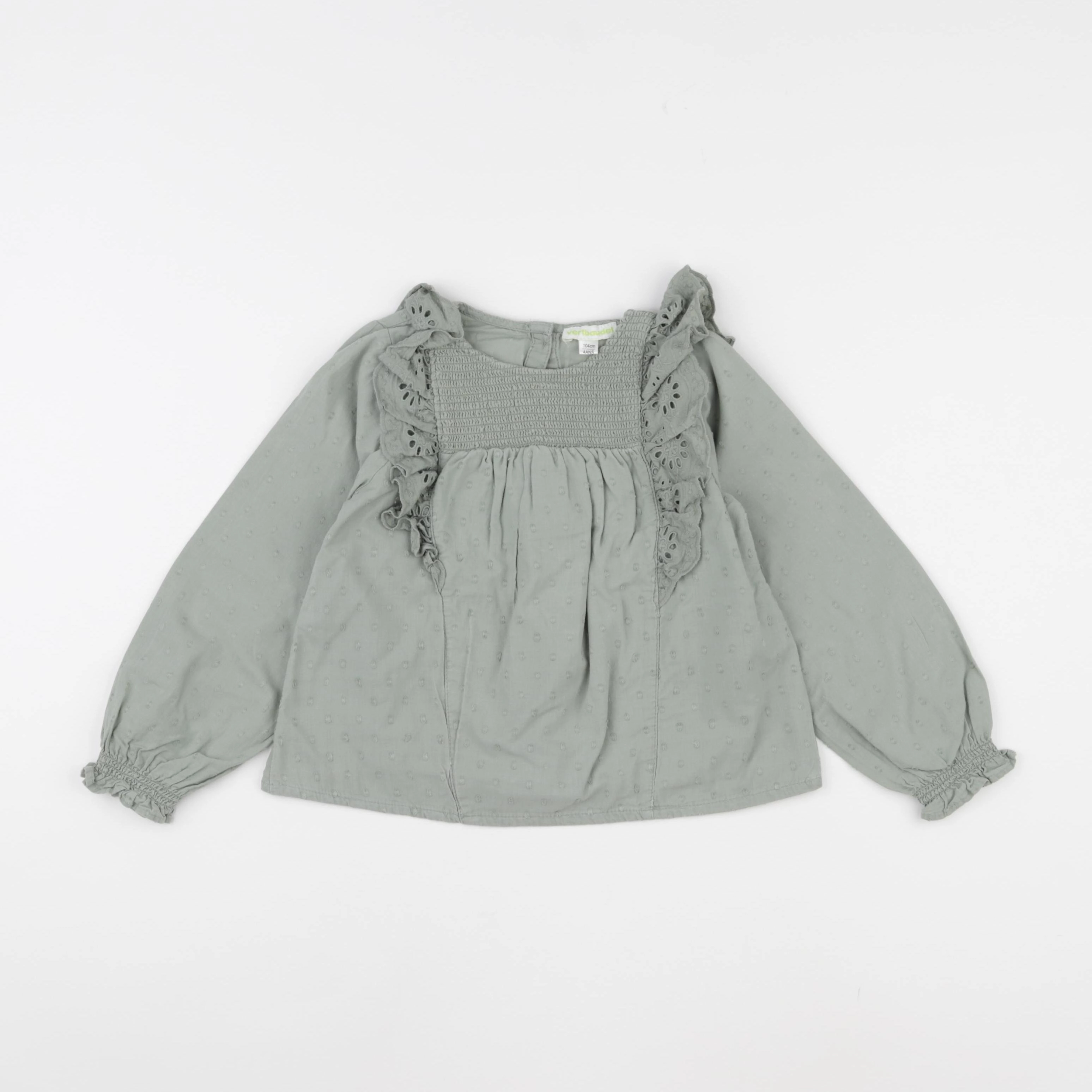 Vertbaudet - blouse bleu - 4 ans