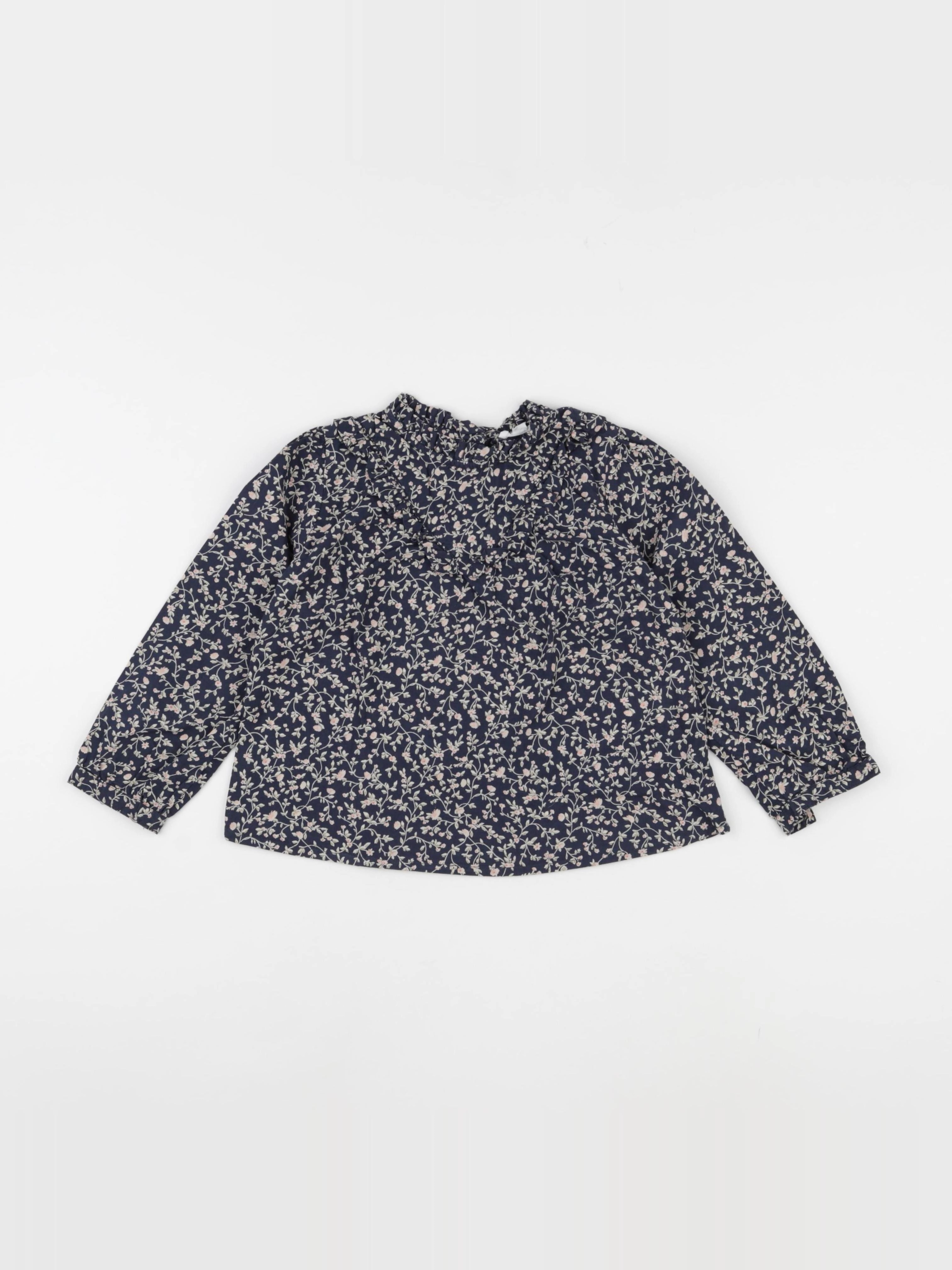 Vertbaudet - blouse bleu - 4 ans