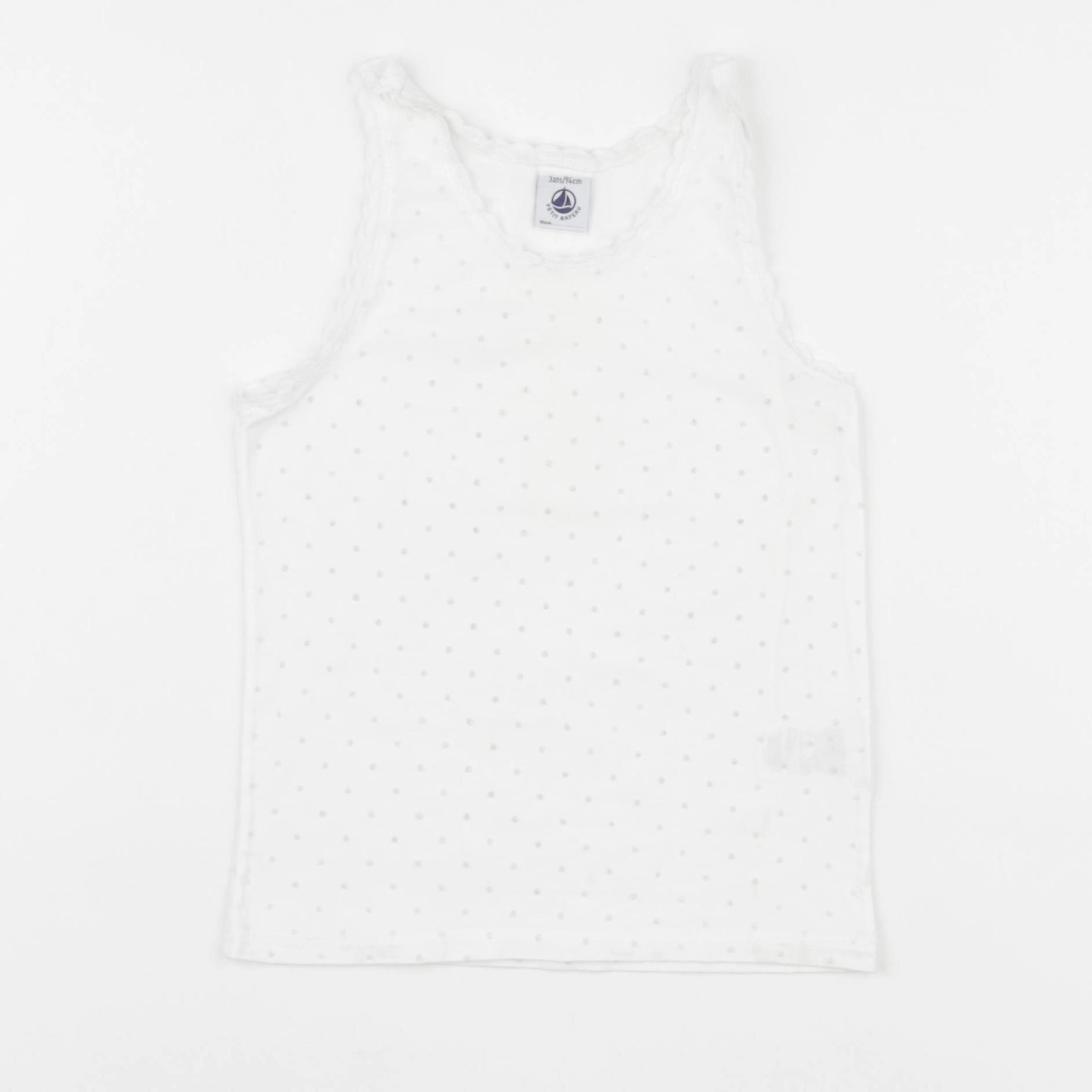 Petit Bateau - maillot de corps blanc - 3 ans