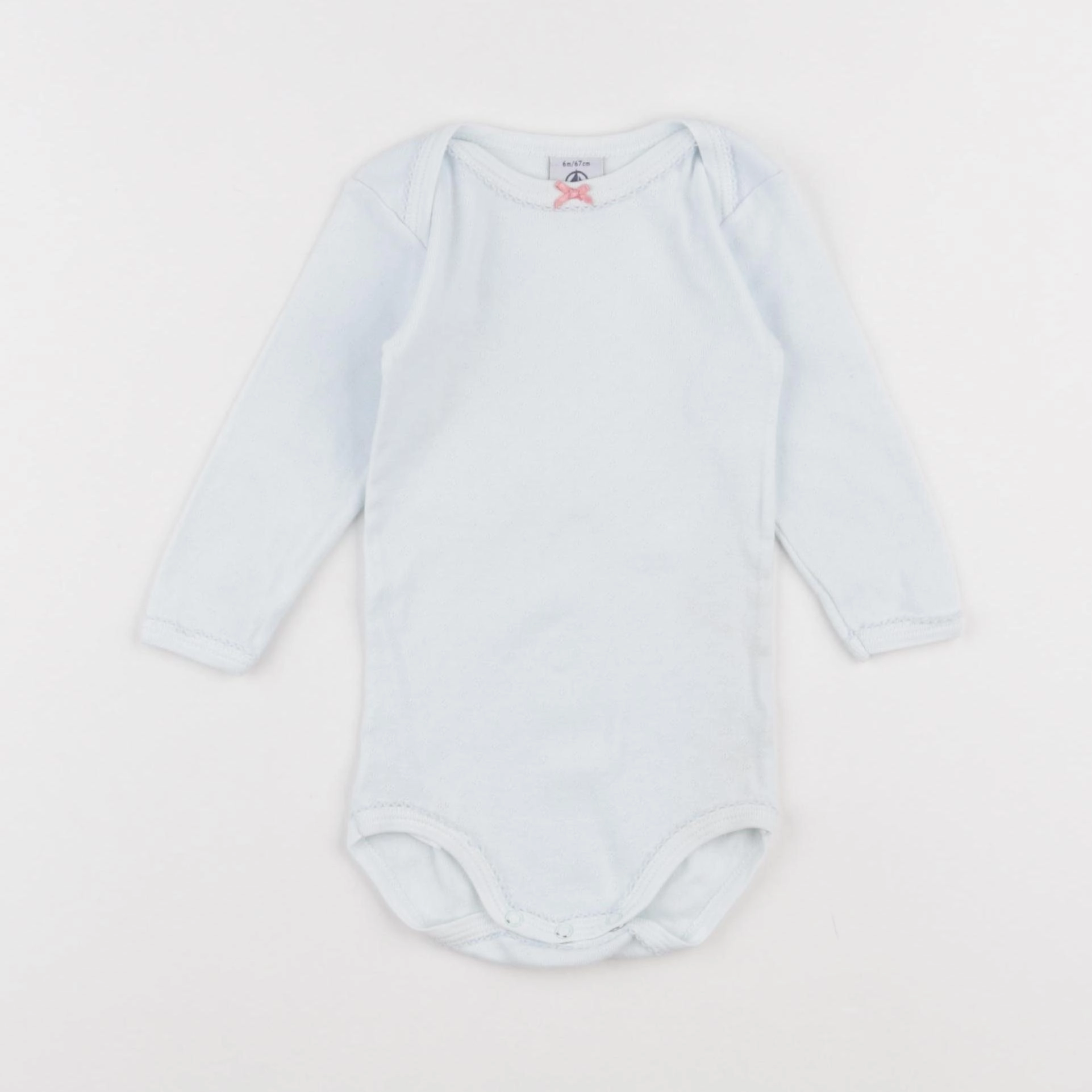 Petit Bateau - body bleu - 6 mois
