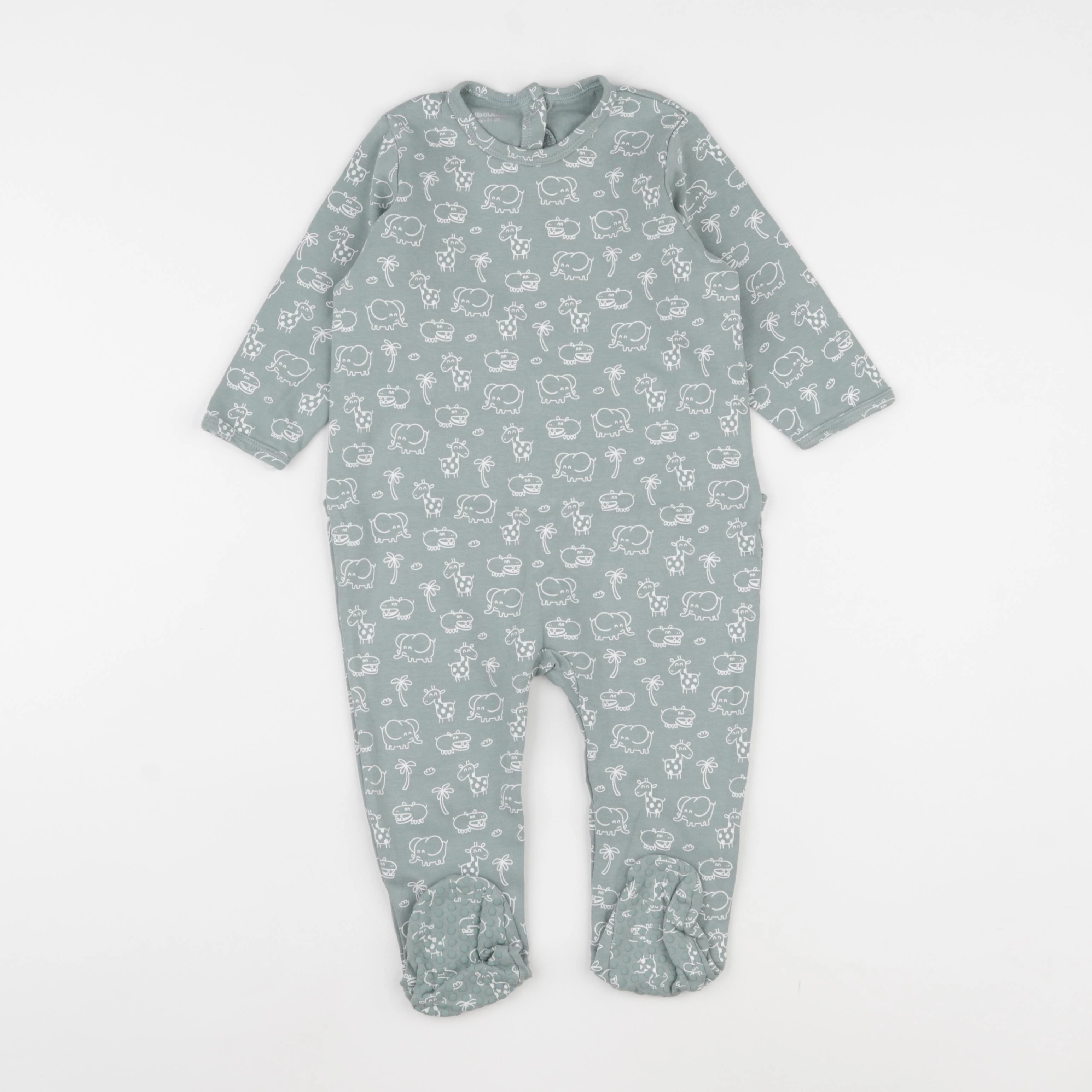 Vertbaudet - pyjama coton bleu - 18 mois