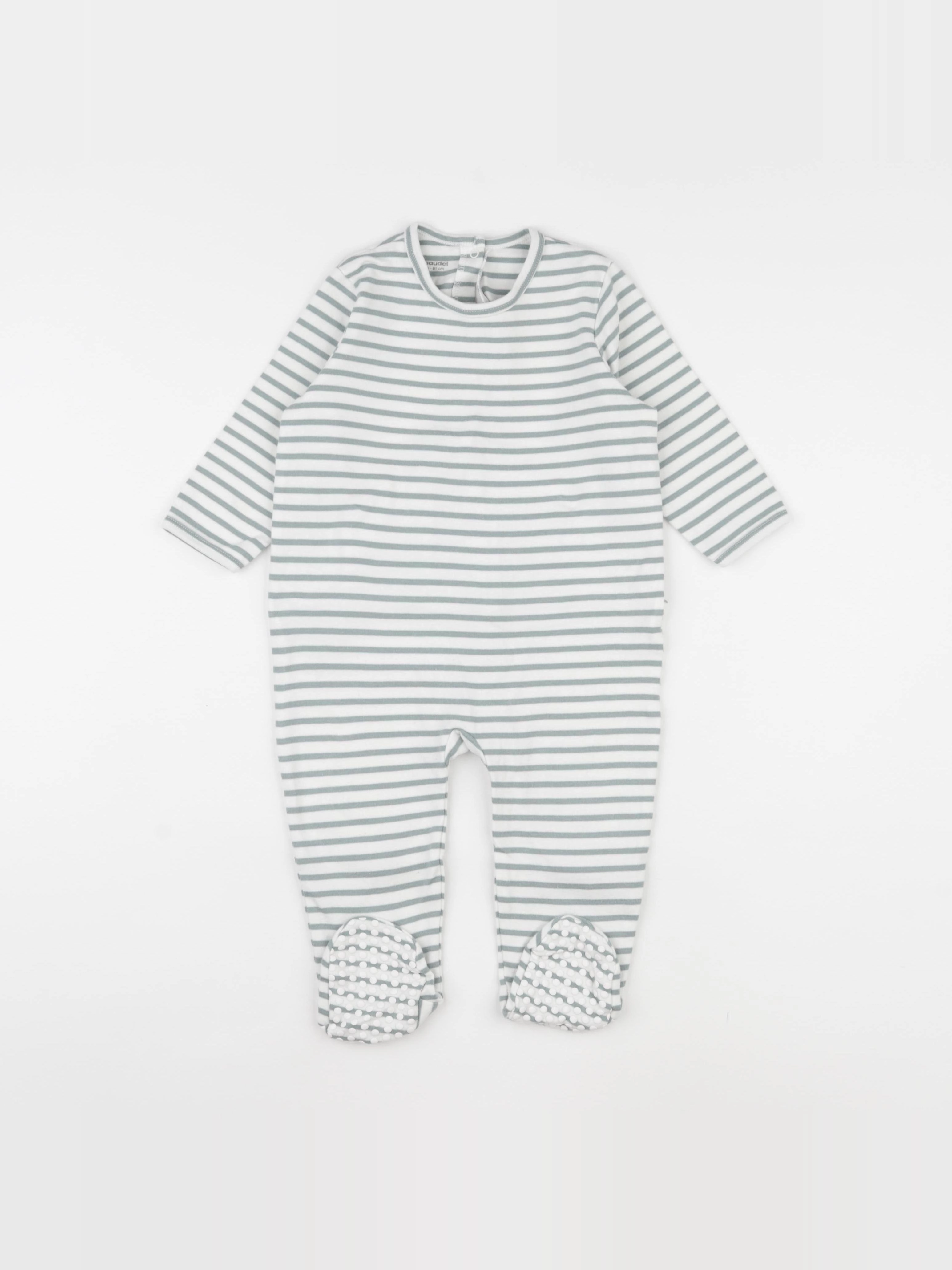 Vertbaudet - pyjama coton bleu - 18 mois