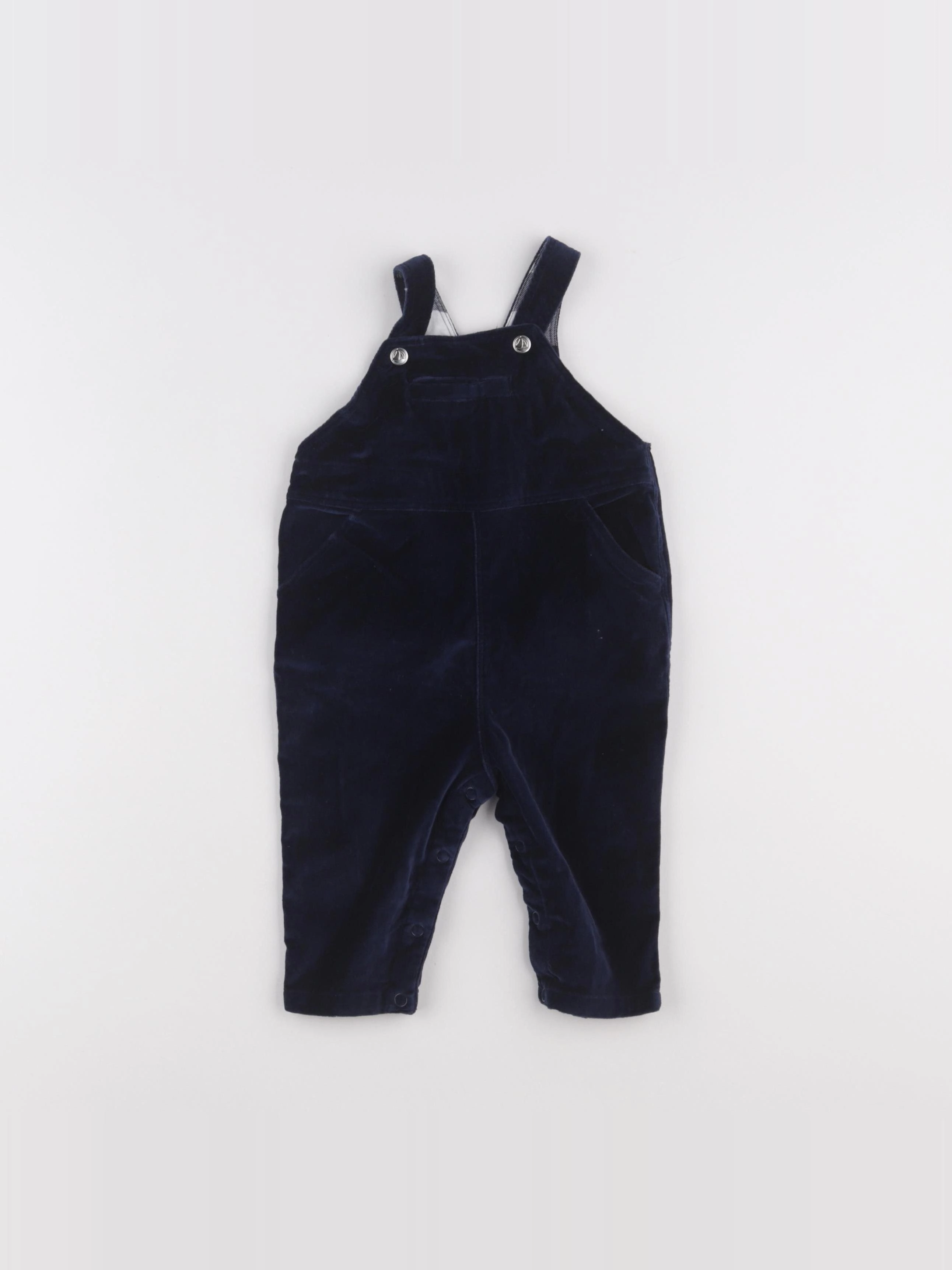 Petit Bateau - salopette bleu - 6 mois