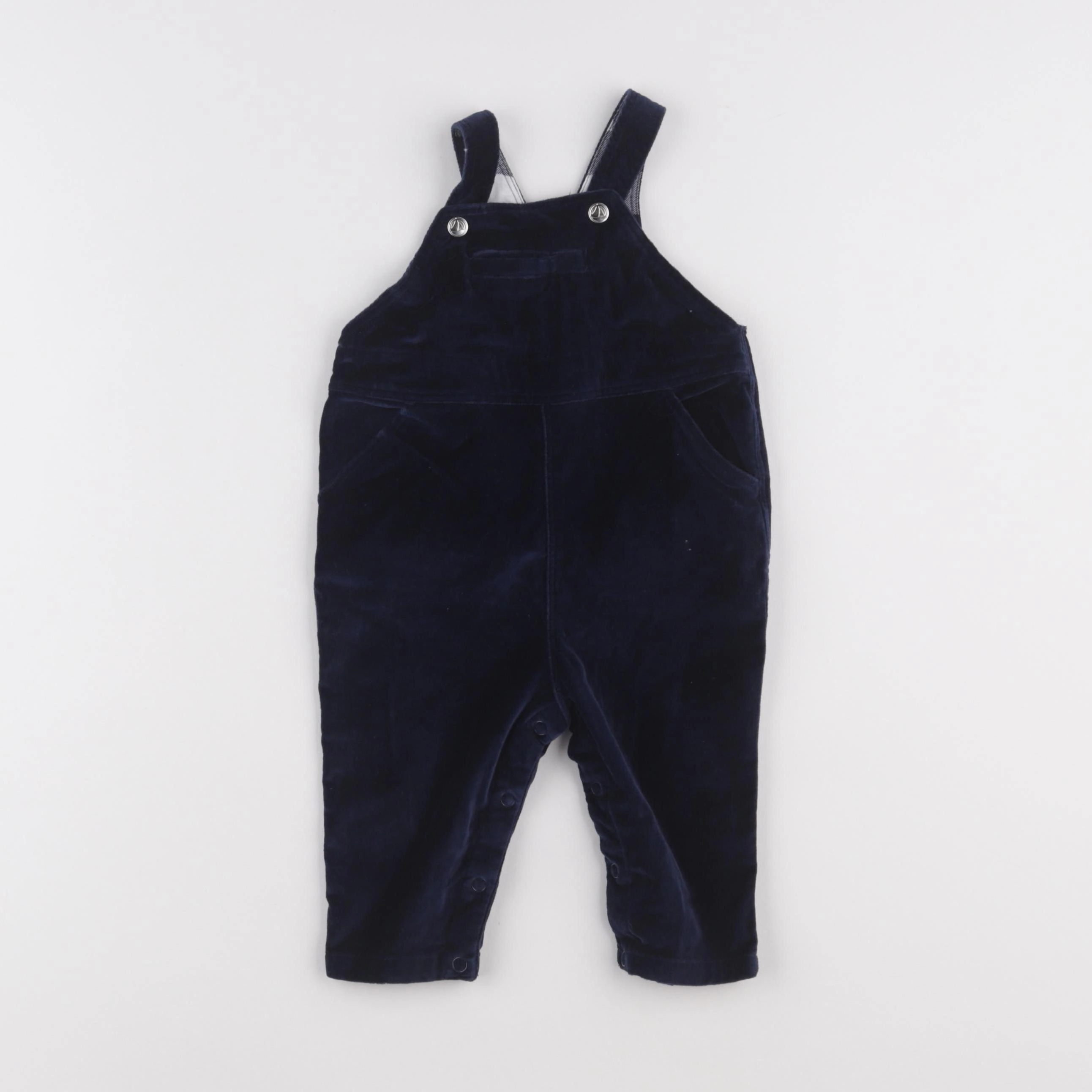 Petit Bateau - salopette bleu - 6 mois