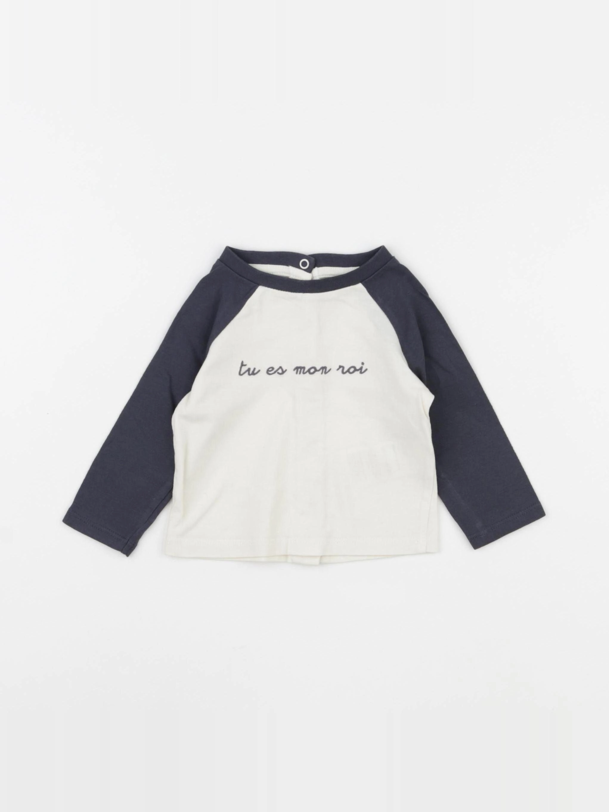 Vertbaudet - tee-shirt beige - 3 mois