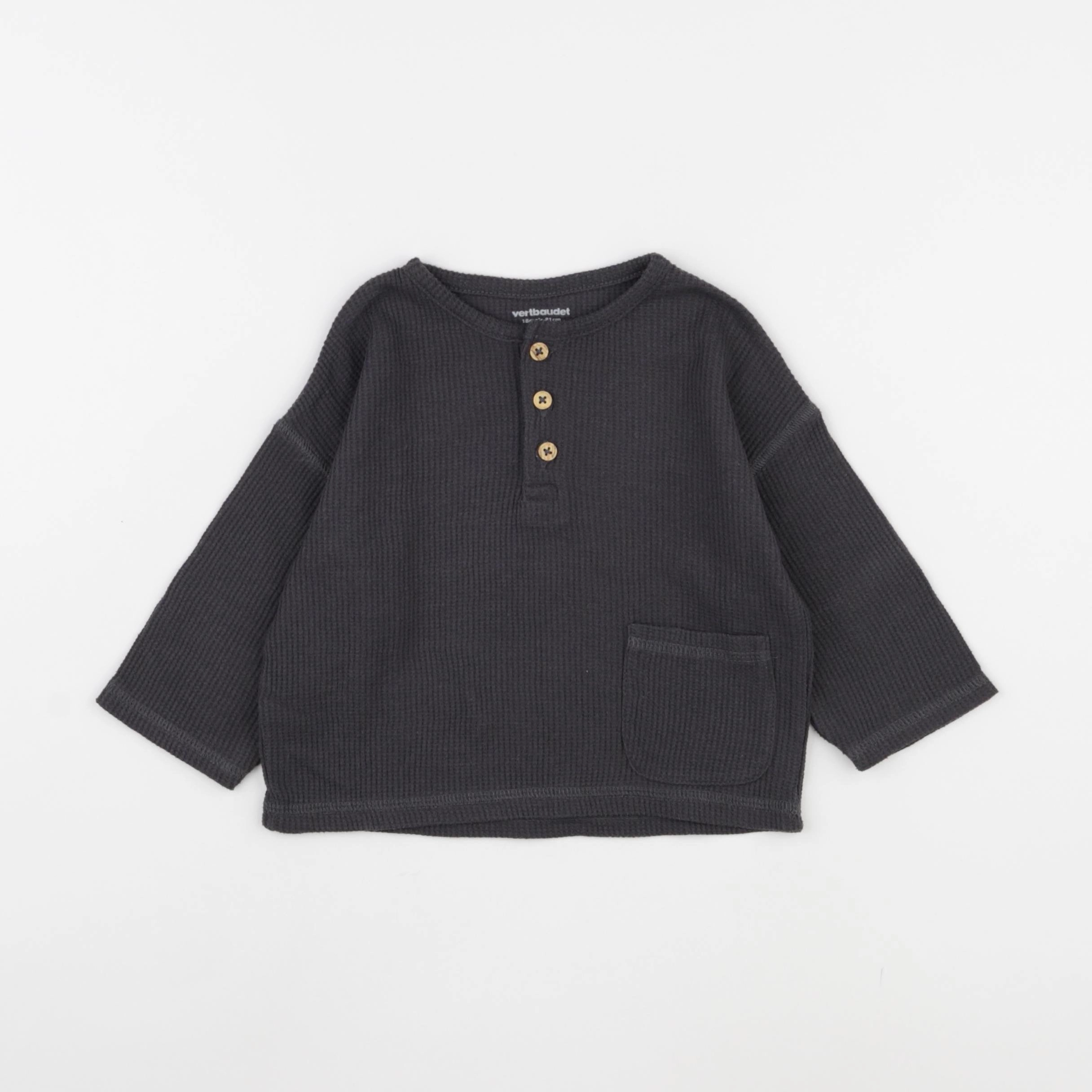Vertbaudet - tee-shirt gris - 18 mois