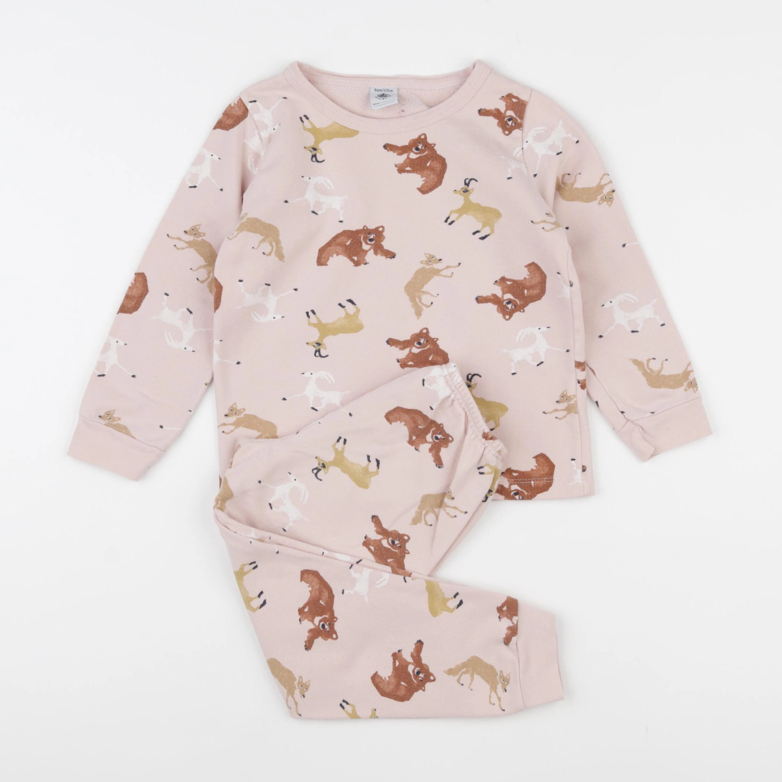 Petit Bateau - pyjama coton rose - 5 ans