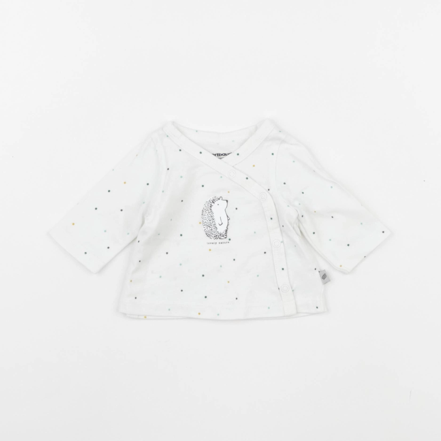 Vertbaudet - tee-shirt blanc - 0 mois