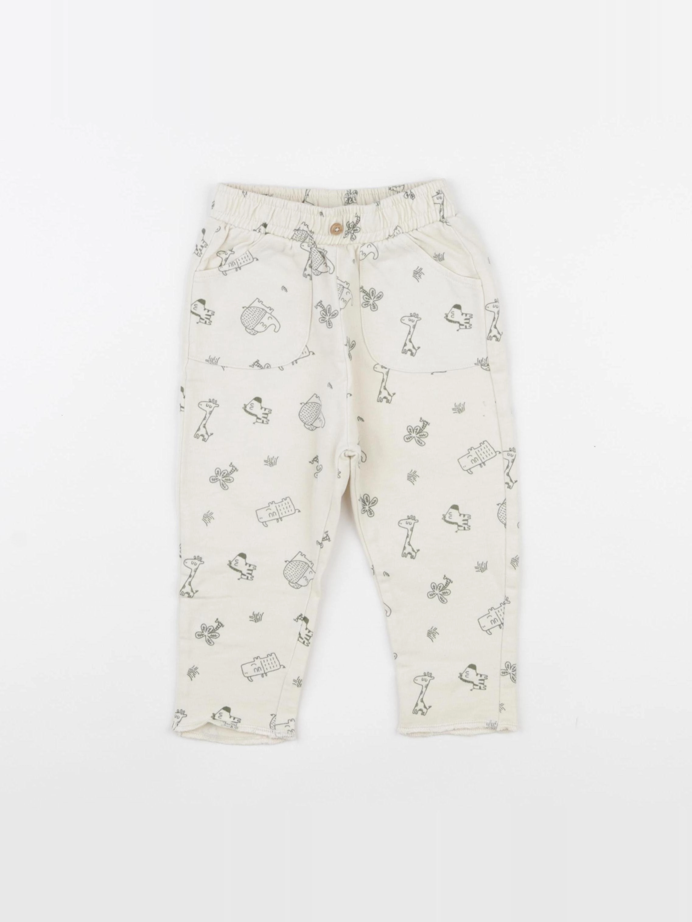 Vertbaudet - jogging beige - 12 mois