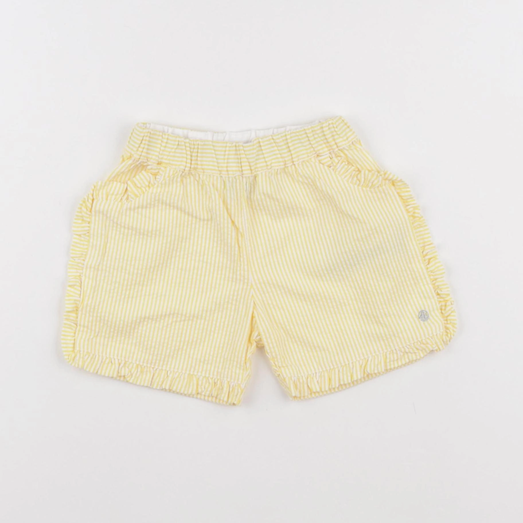 Petit Bateau - short jaune - 36 mois