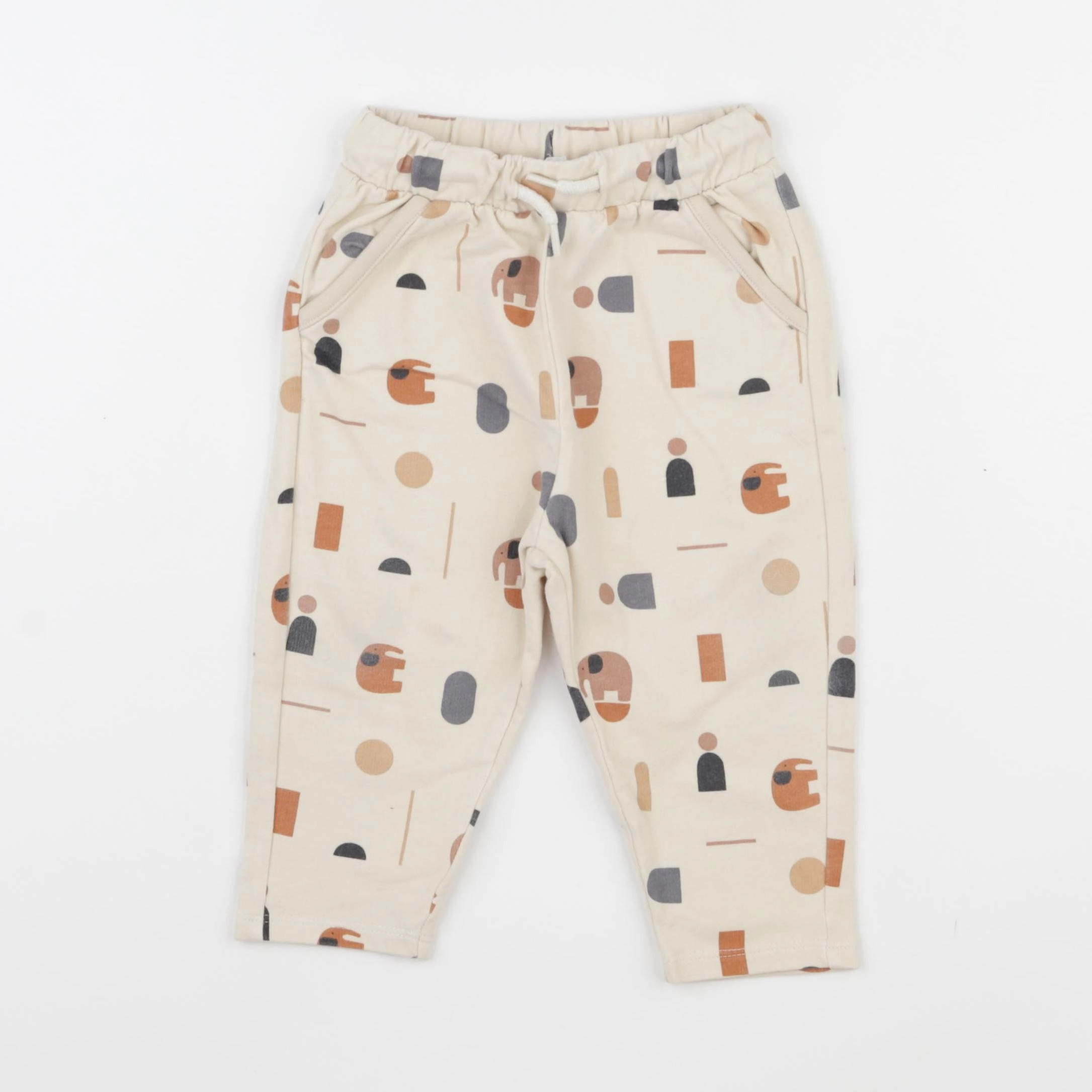 Vertbaudet - jogging beige - 18 mois