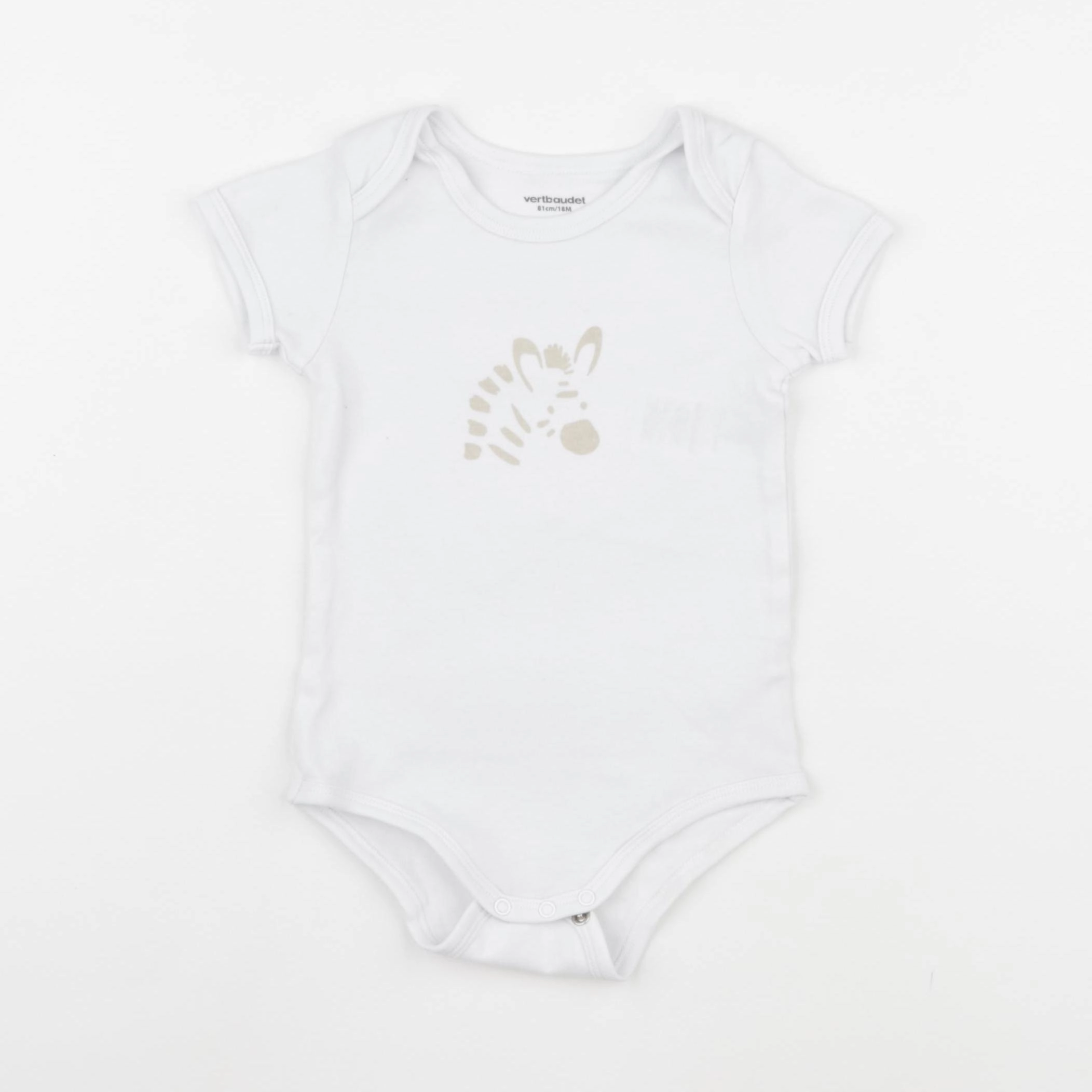 Vertbaudet - body blanc - 18 mois