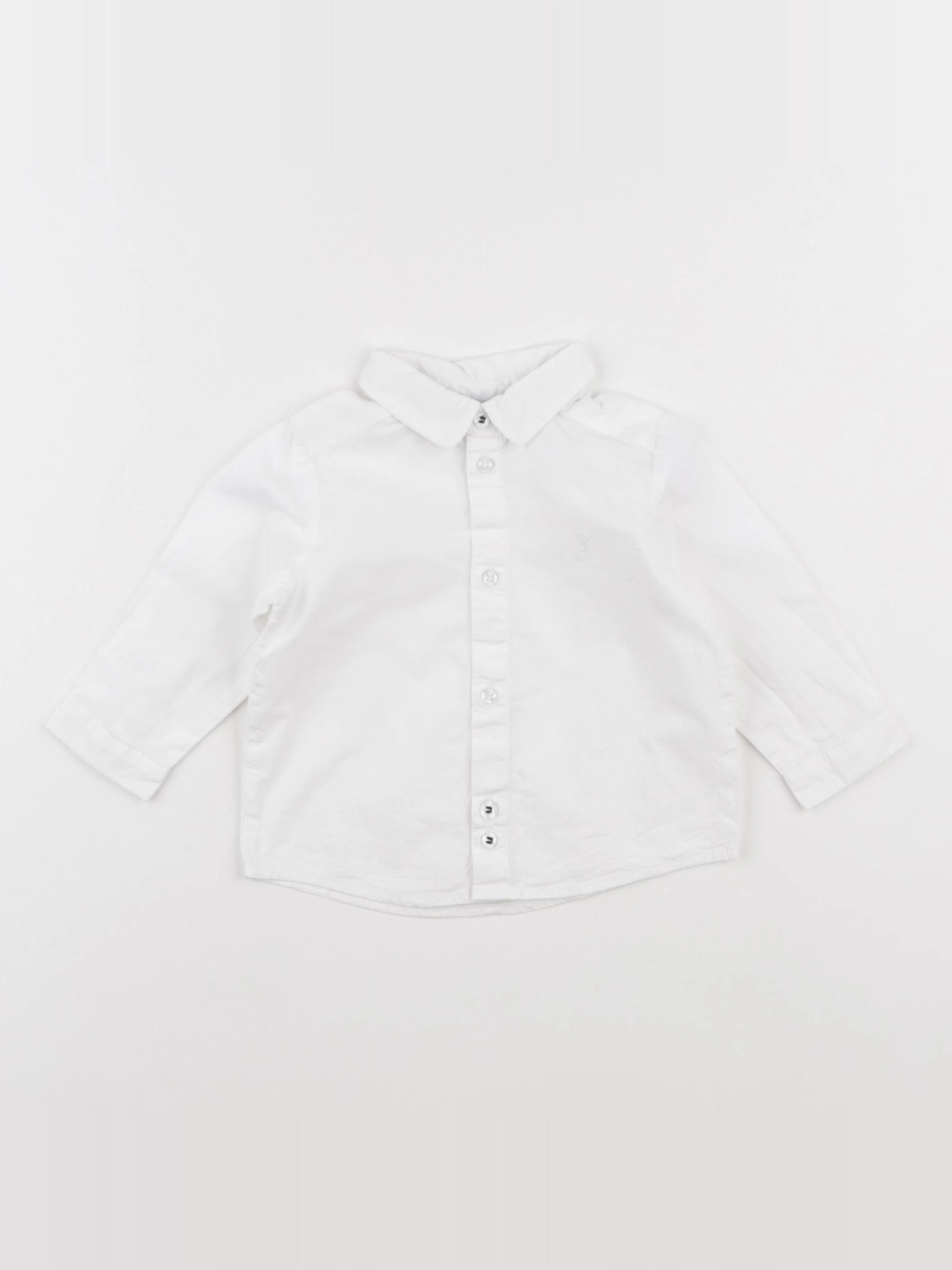 Jacadi - chemise blanc - 6 mois
