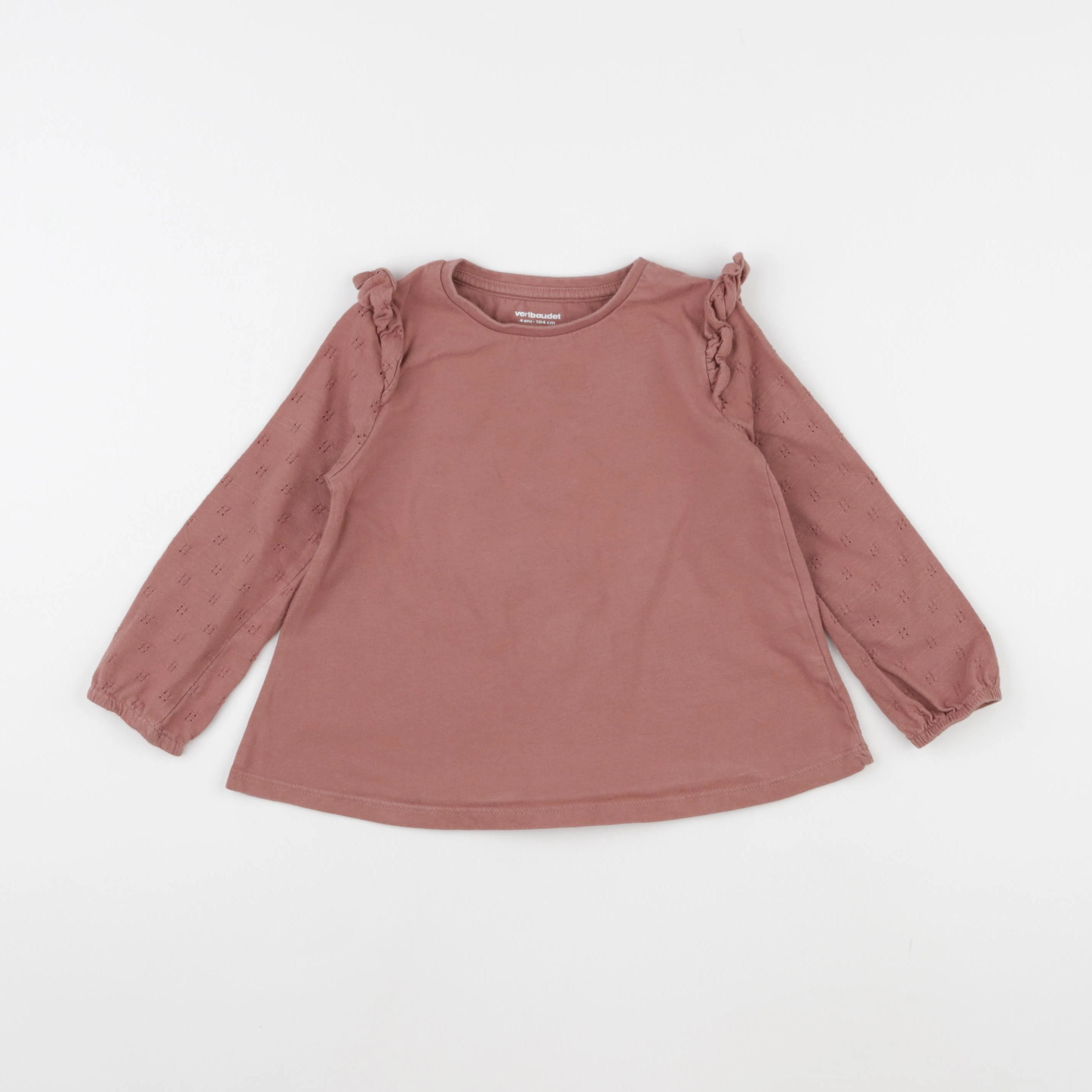 Vertbaudet - tee-shirt rose - 4 ans