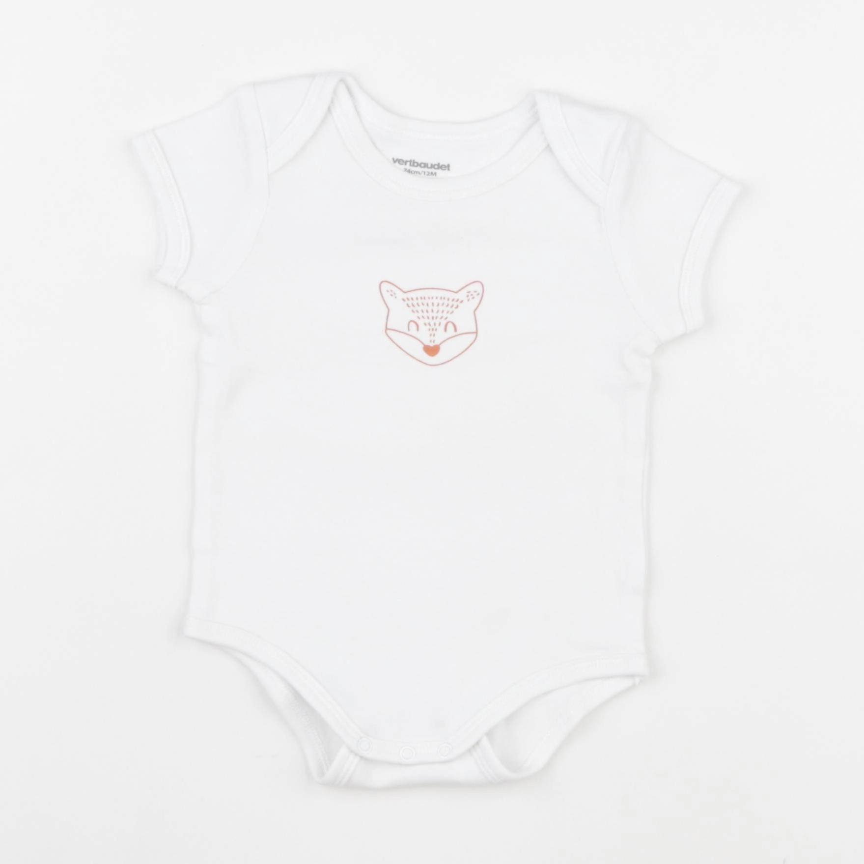 Vertbaudet - body blanc - 12 mois