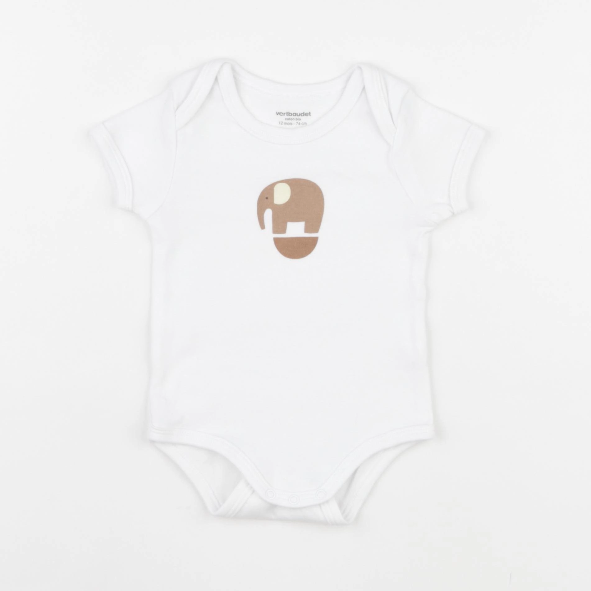 Vertbaudet - body blanc - 12 mois
