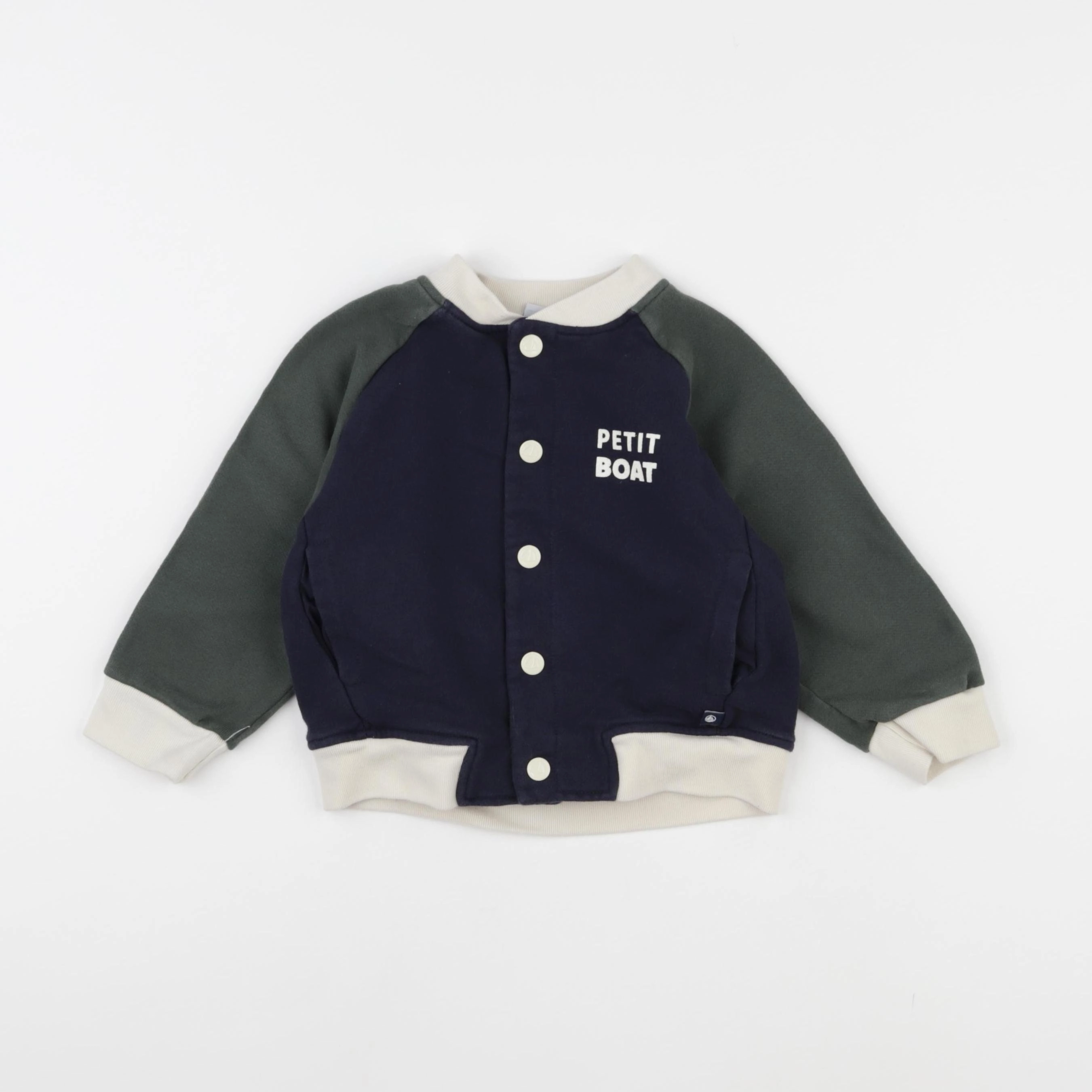 Petit Bateau - veste bleu, vert - 3 ans