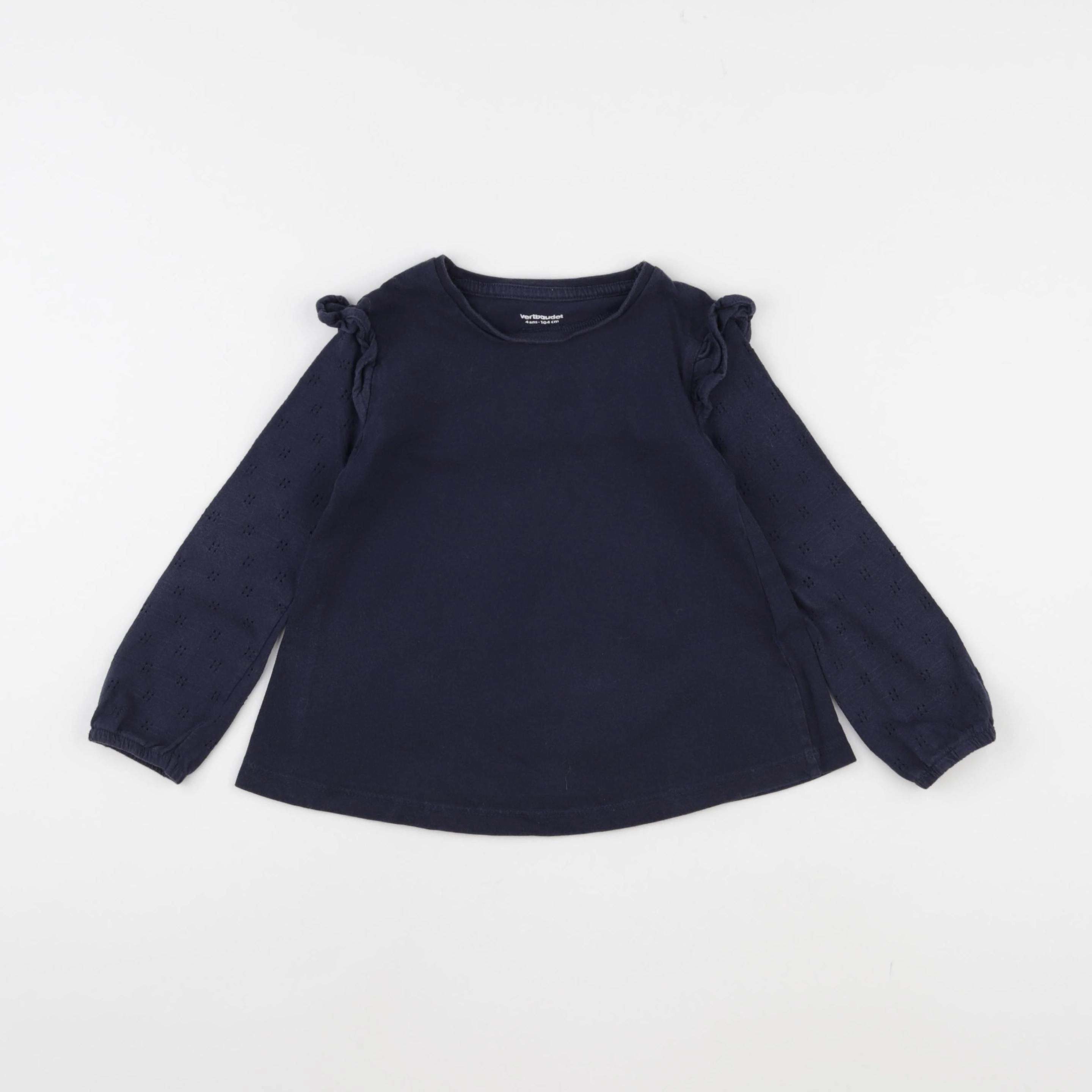 Vertbaudet - tee-shirt bleu - 4 ans