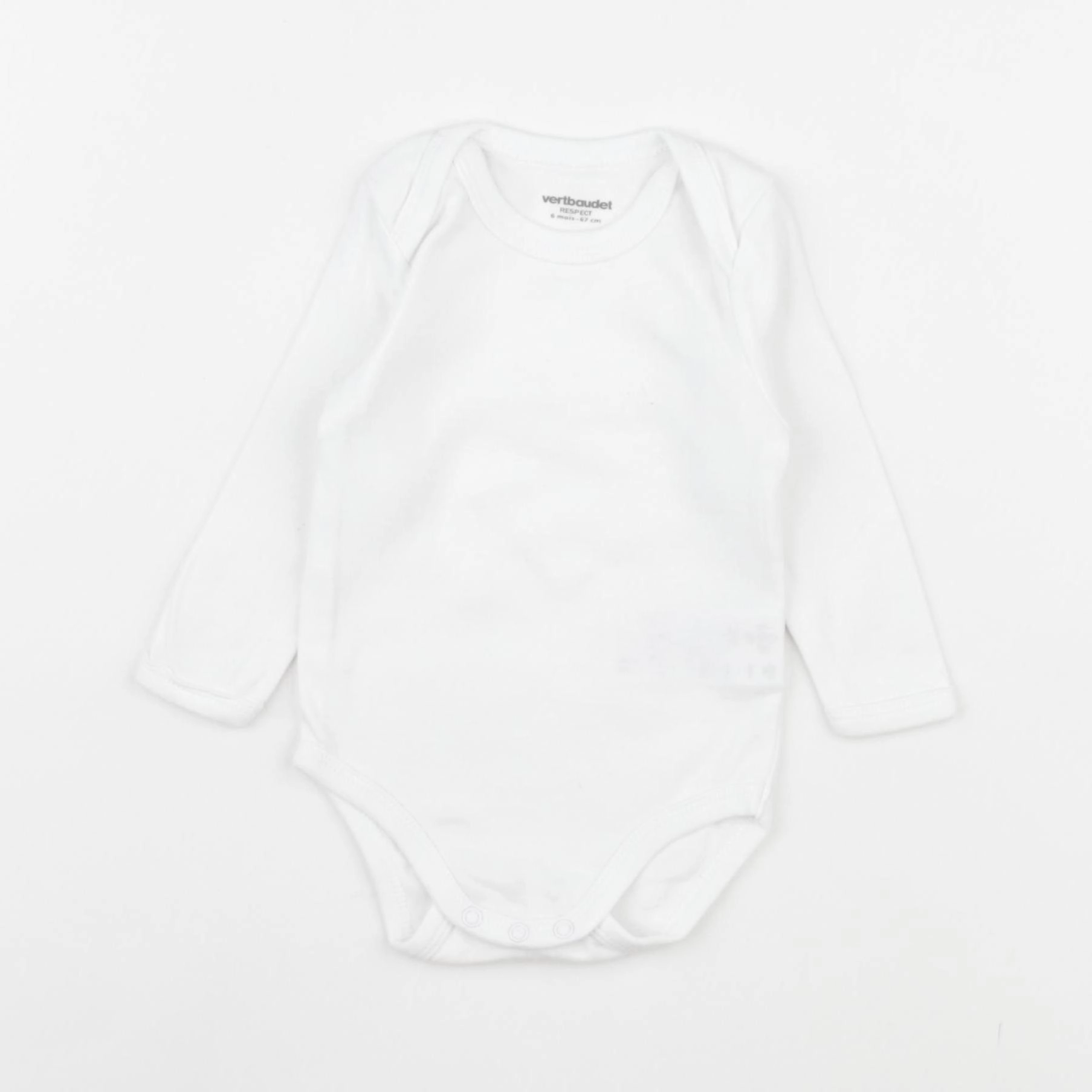 Vertbaudet - body blanc - 6 mois