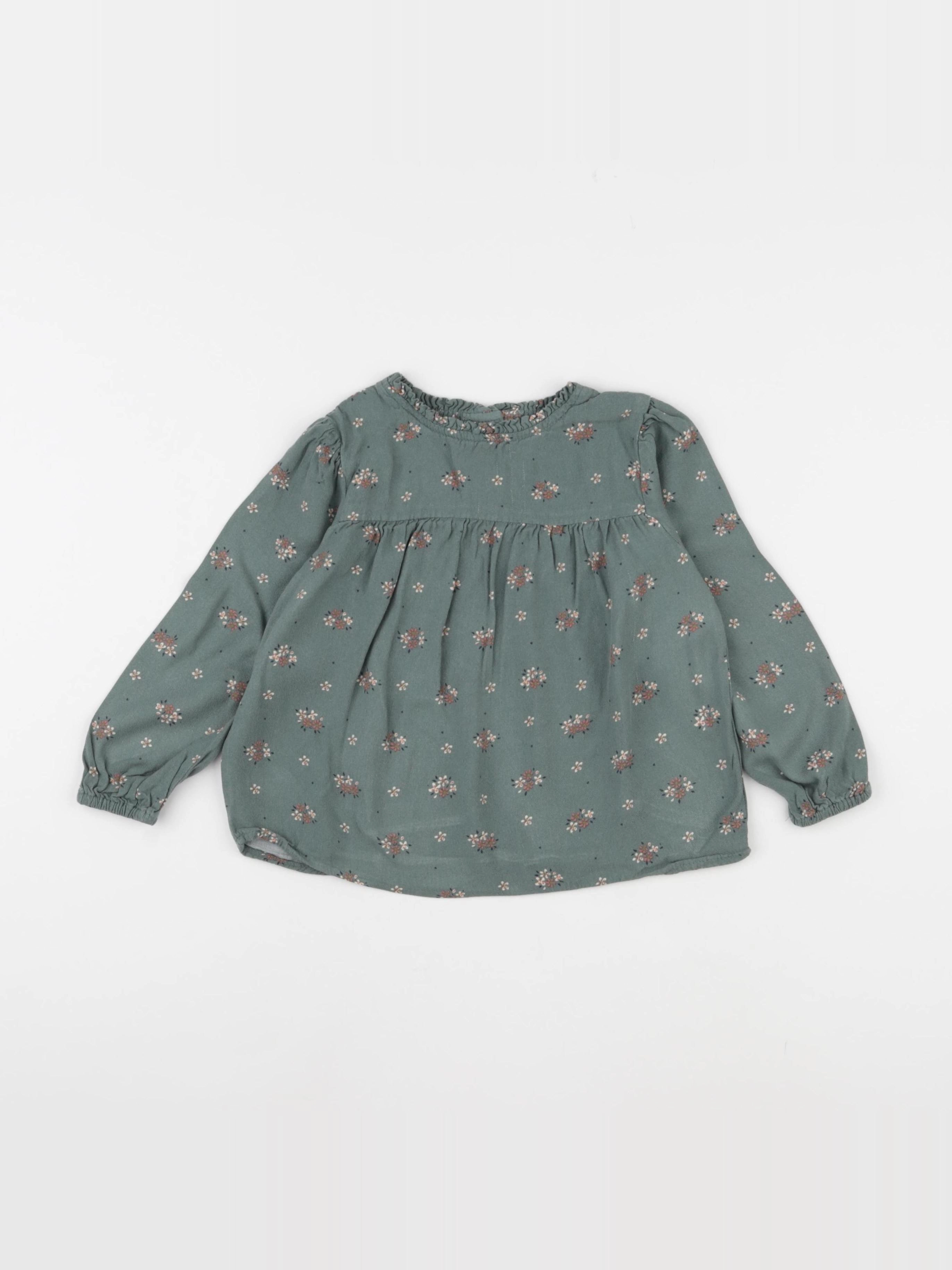 Vertbaudet - blouse vert - 4 ans