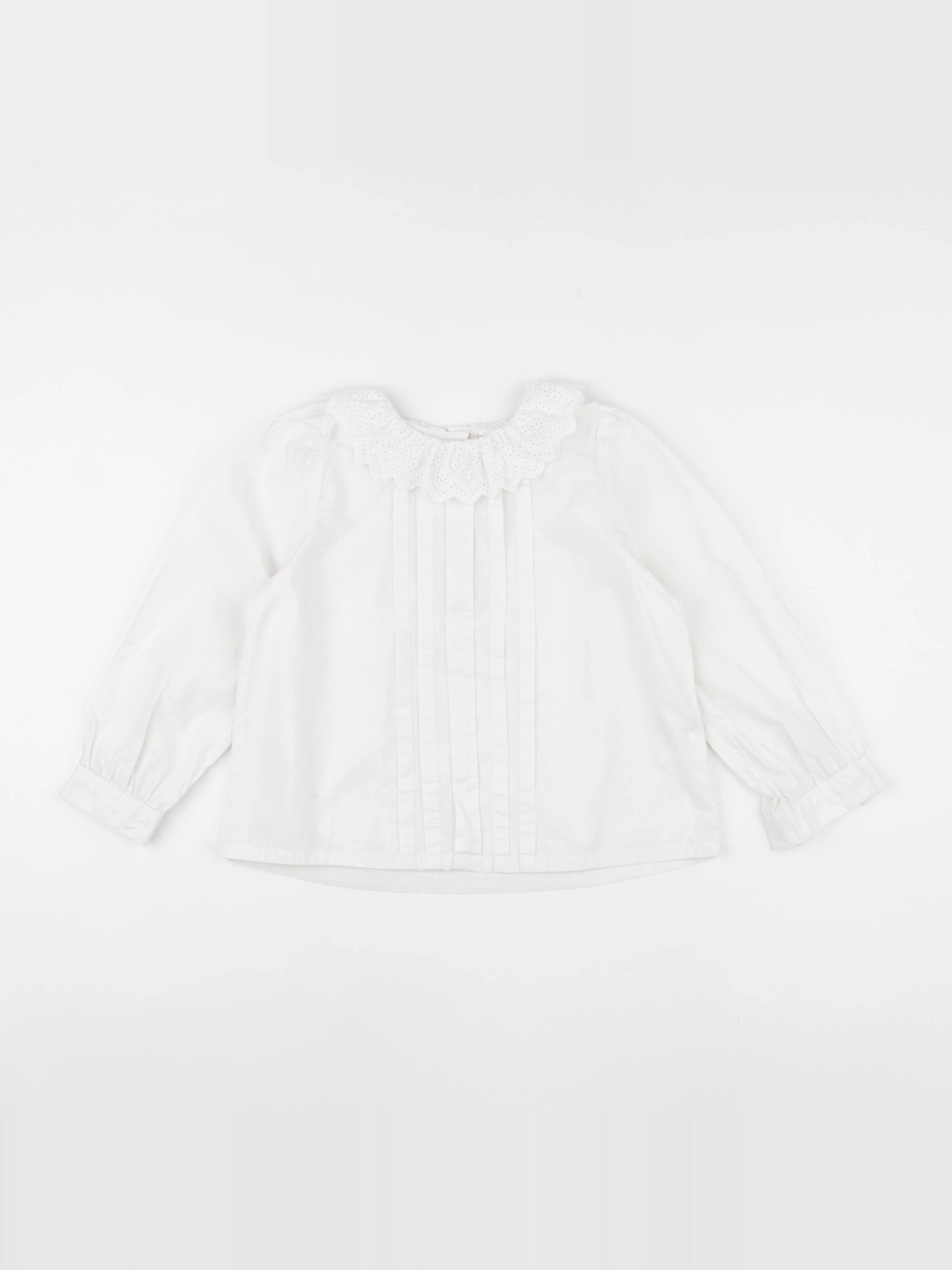 Monoprix - blouse blanc - 6 ans