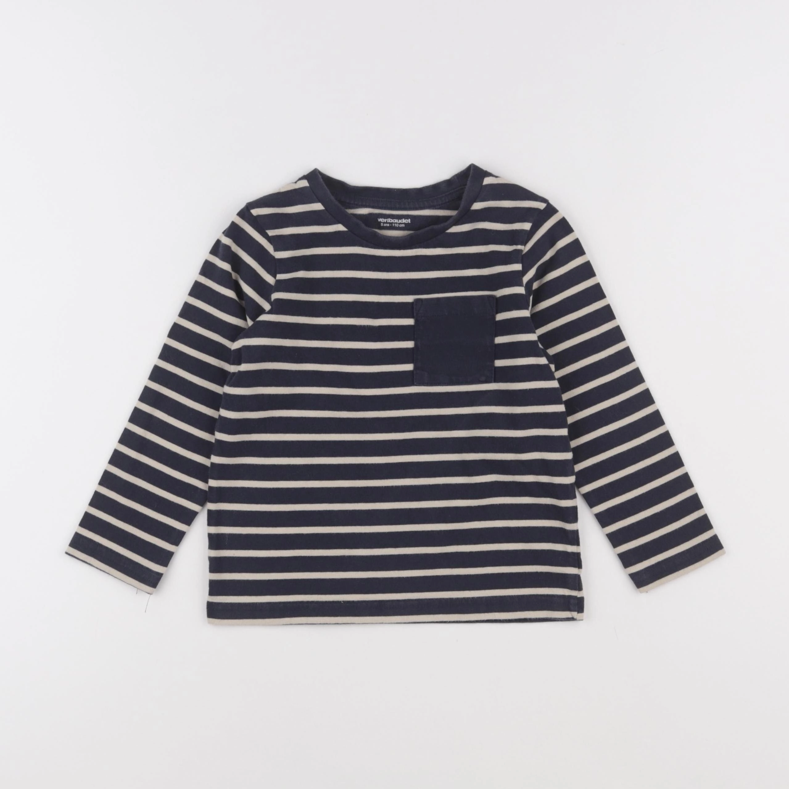 Vertbaudet - tee-shirt bleu - 5 ans