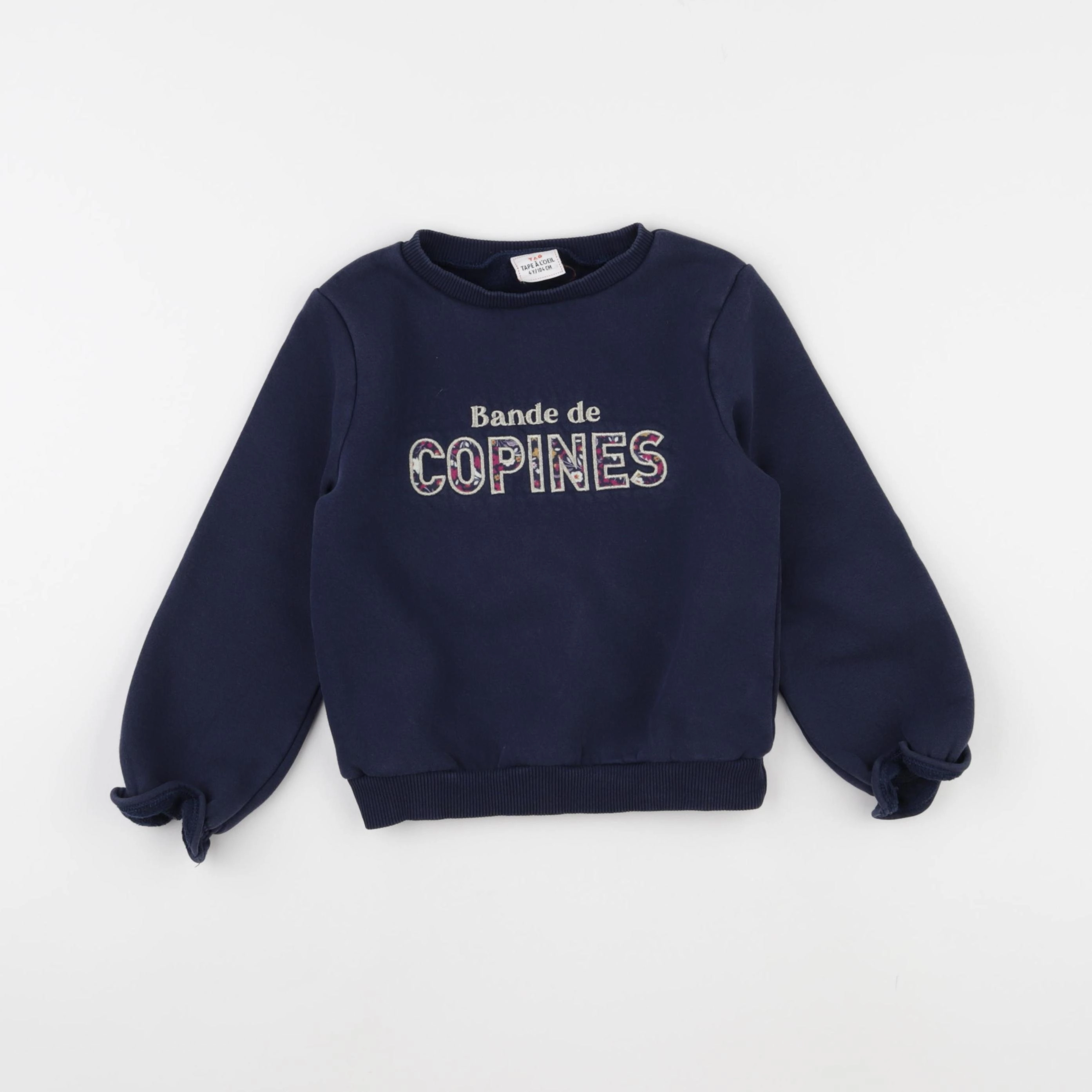 Tape à l'oeil - sweat bleu - 4 ans