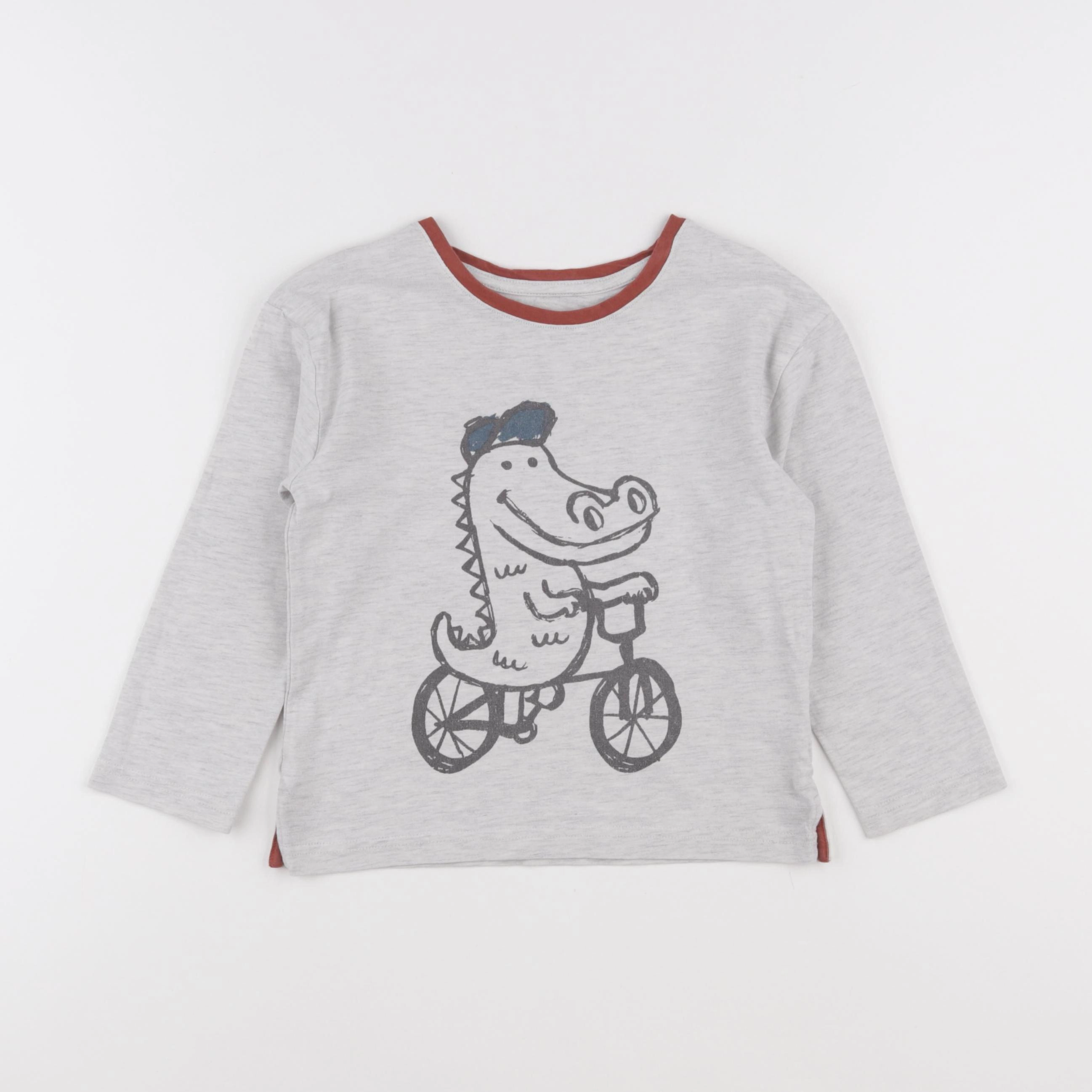 Vertbaudet - tee-shirt gris - 5 ans
