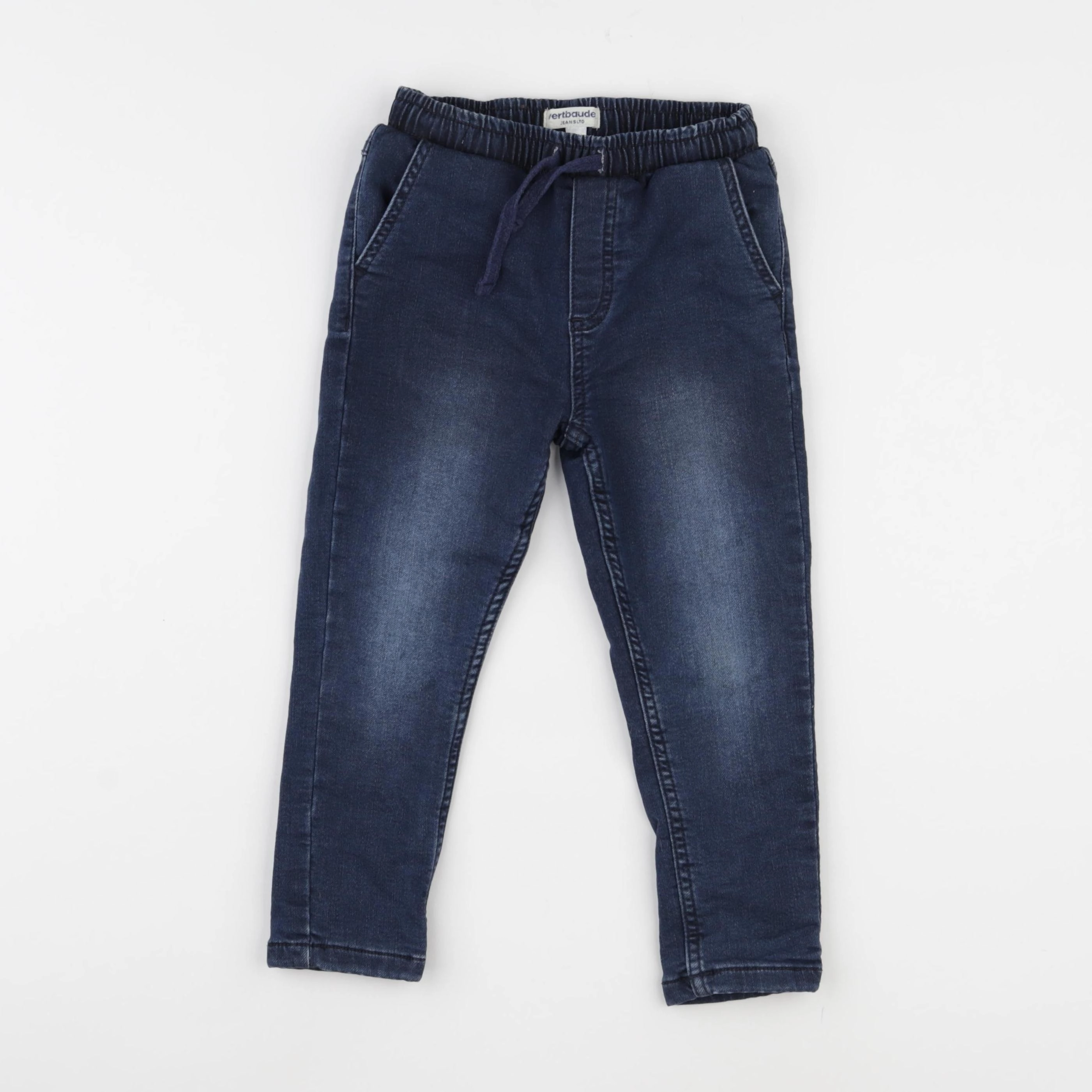 Vertbaudet - jean doublé bleu - 4 ans