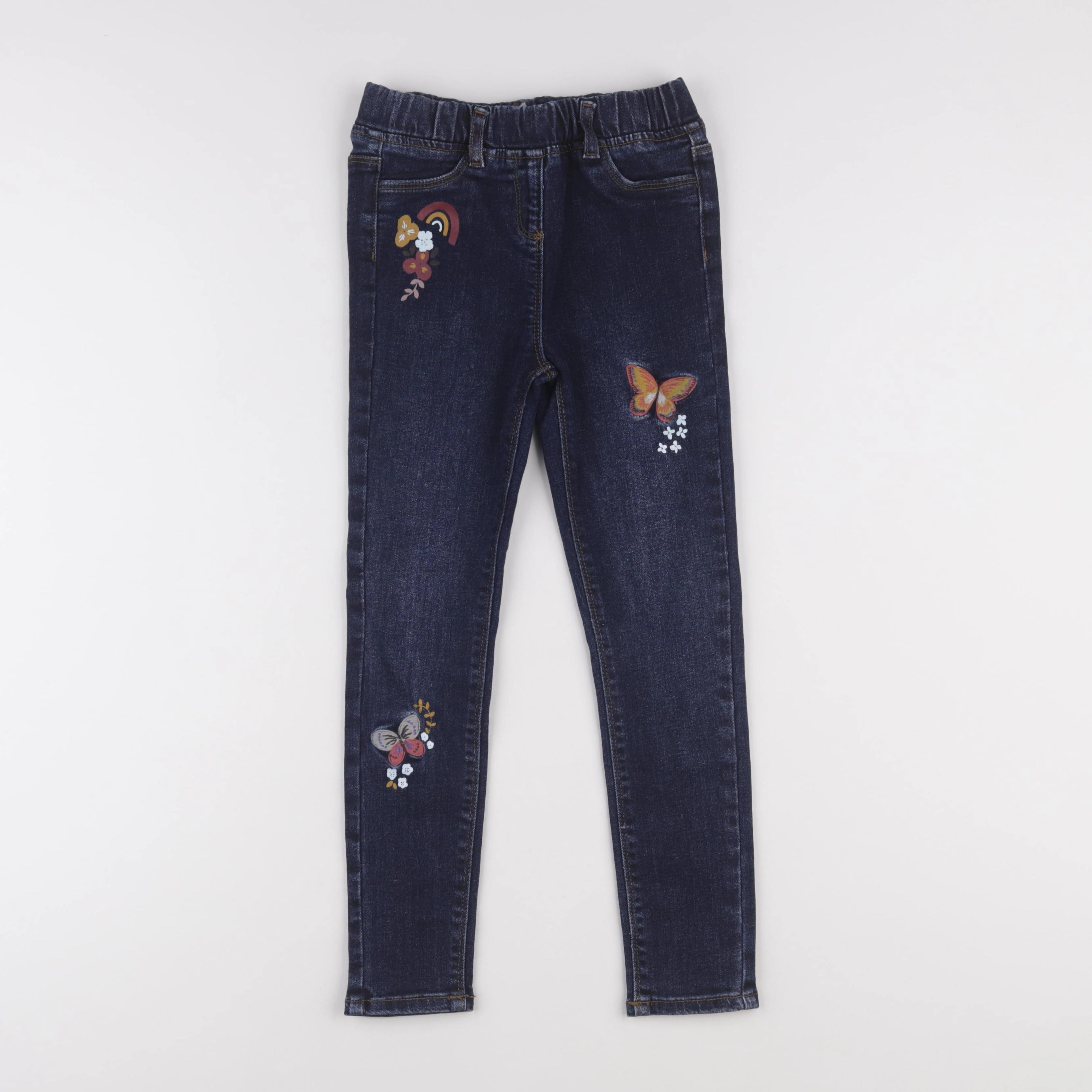 Vertbaudet - jegging bleu - 8 ans