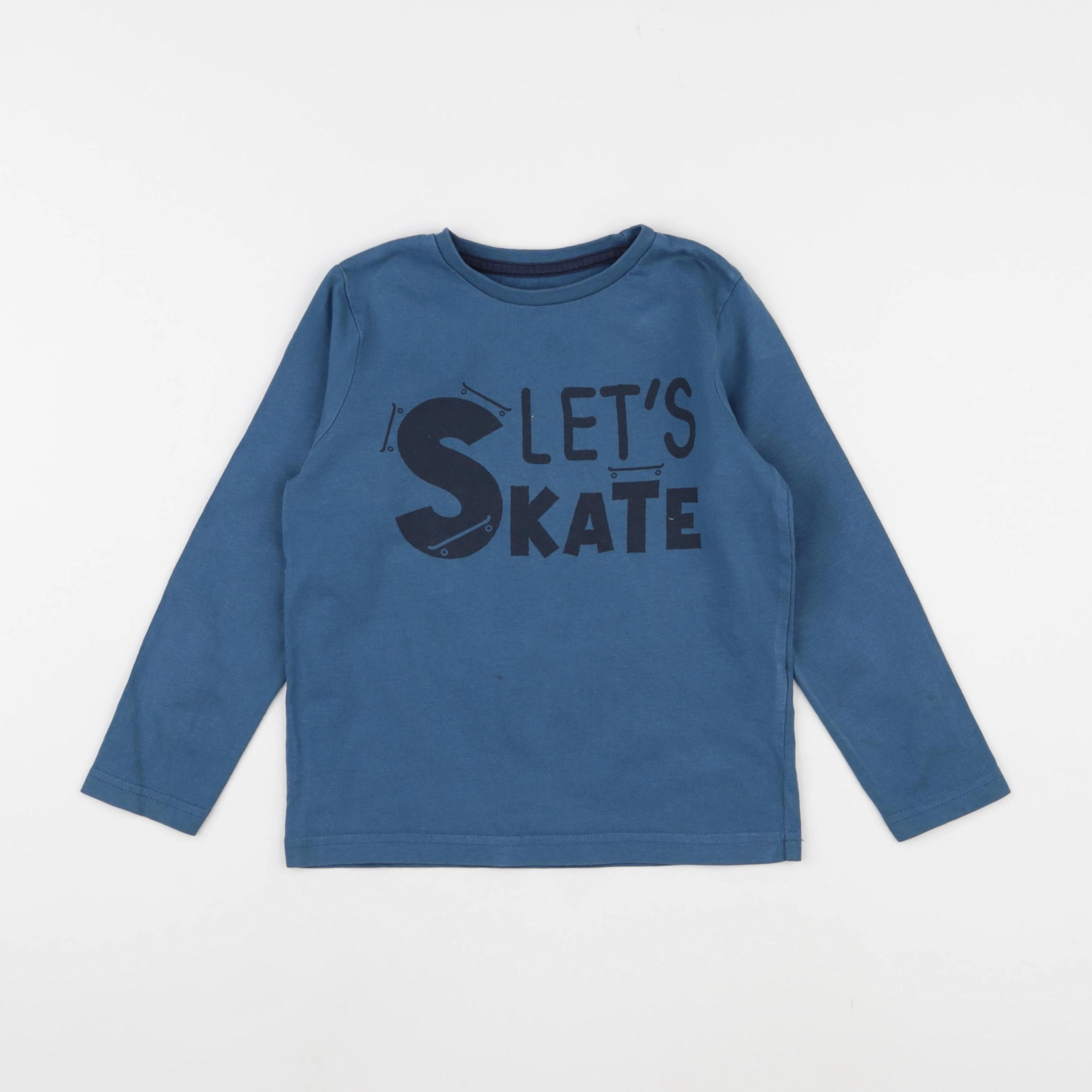 Vertbaudet - tee-shirt bleu - 5 ans