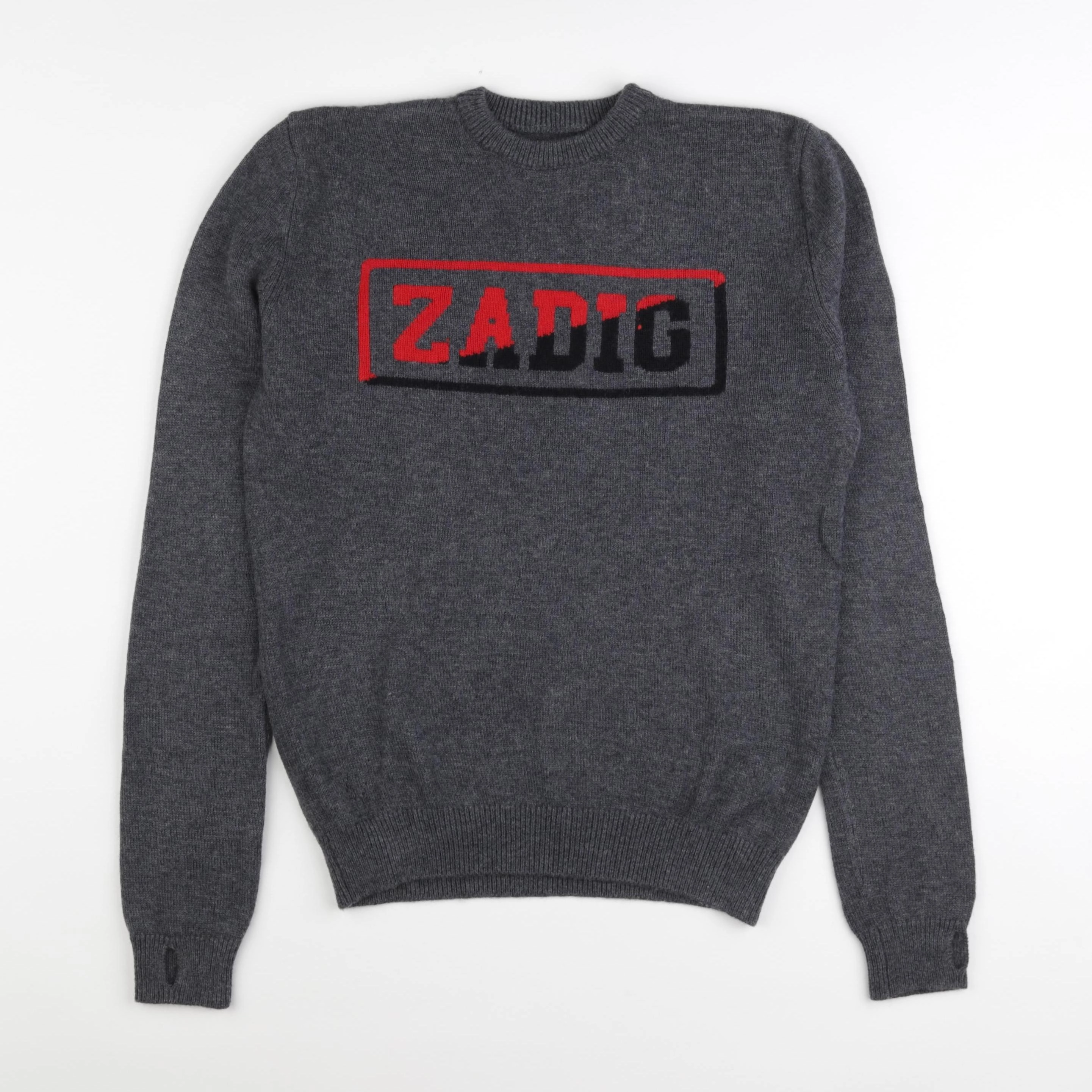 Zadig & Voltaire - pull gris - 14 ans