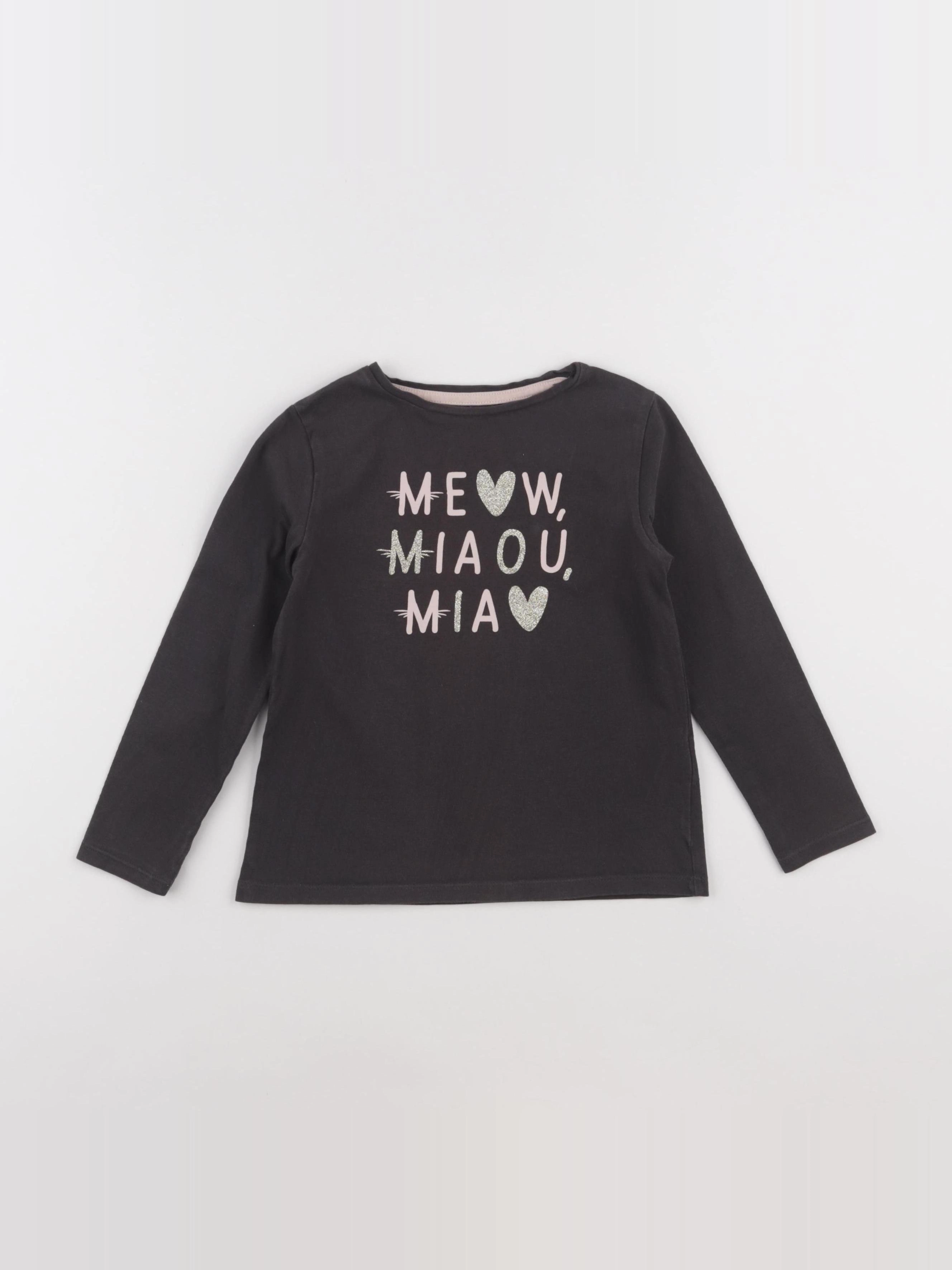 Vertbaudet - tee-shirt marron - 5 ans