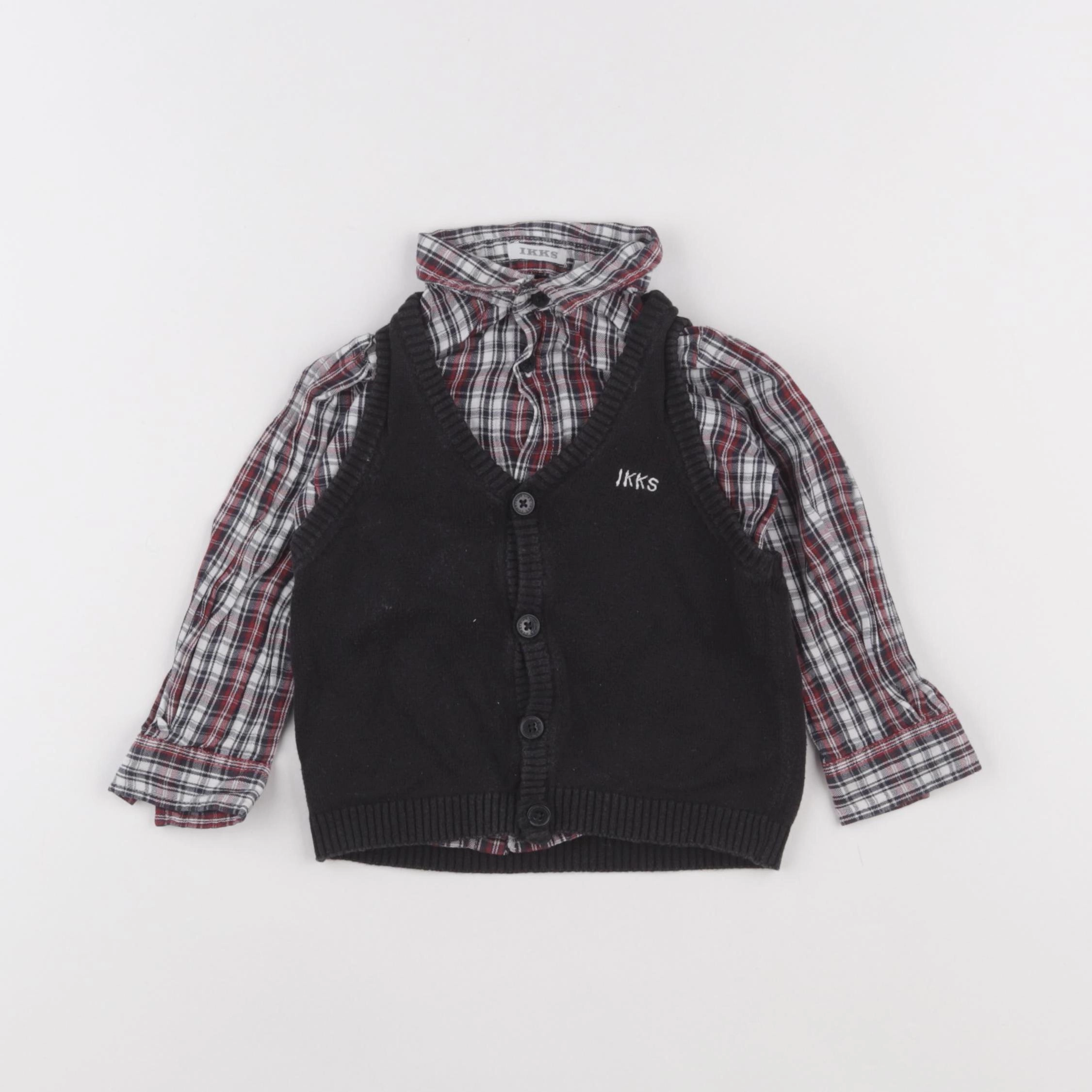 IKKS - chemise noir - 18 mois