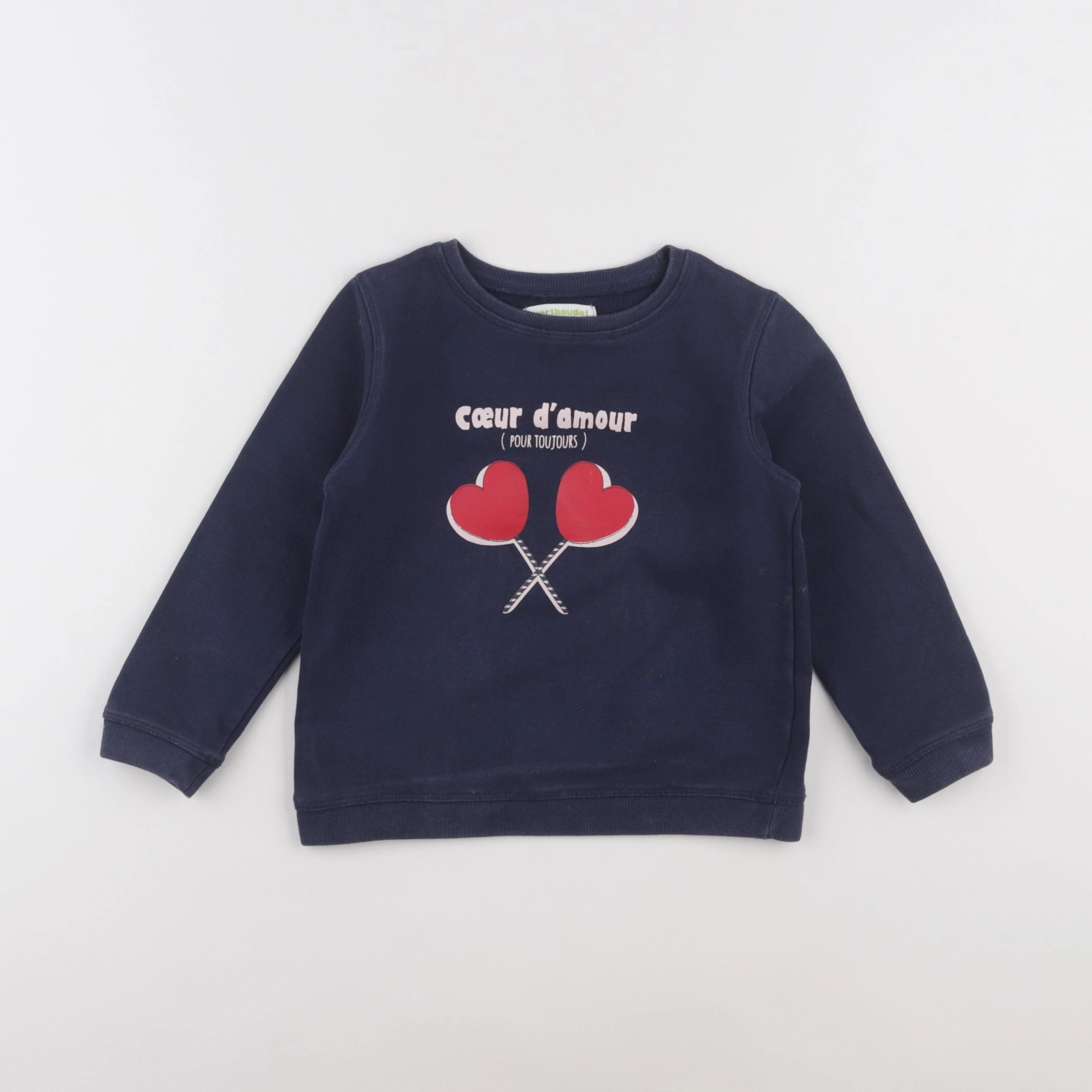 Vertbaudet - sweat bleu - 5 ans