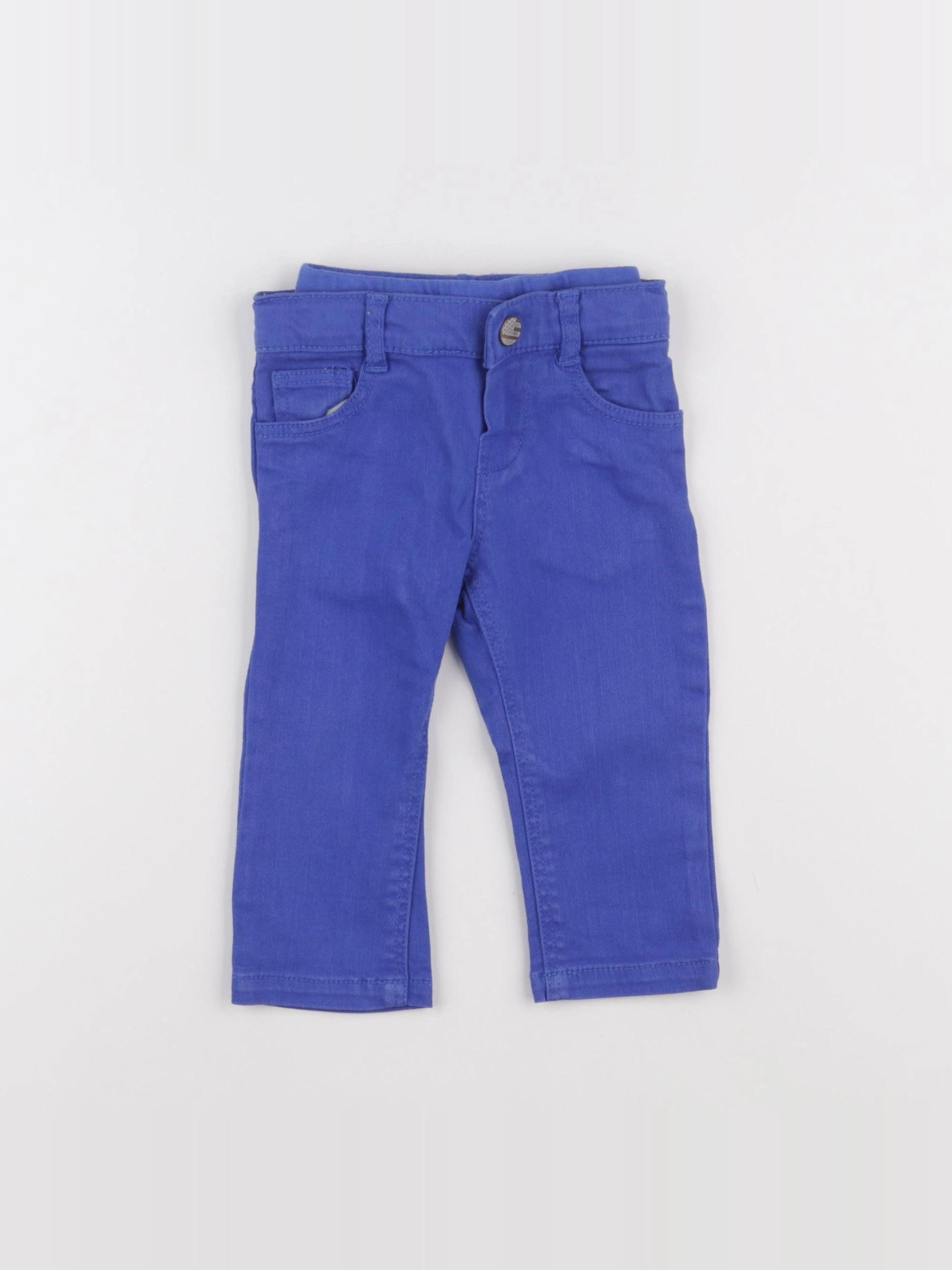 IKKS - pantalon bleu - 12 mois