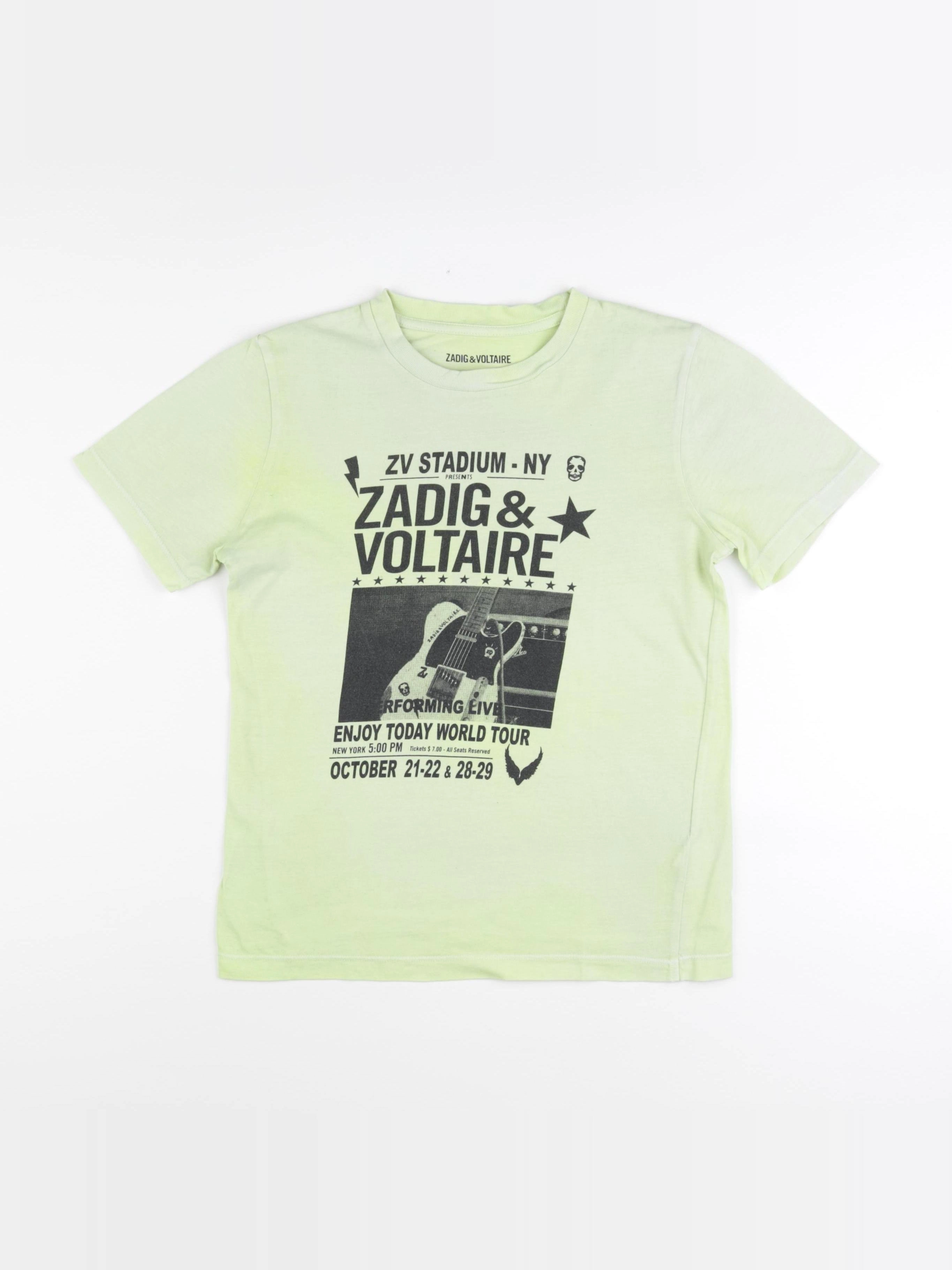 Zadig & Voltaire - tee-shirt vert - 10 ans