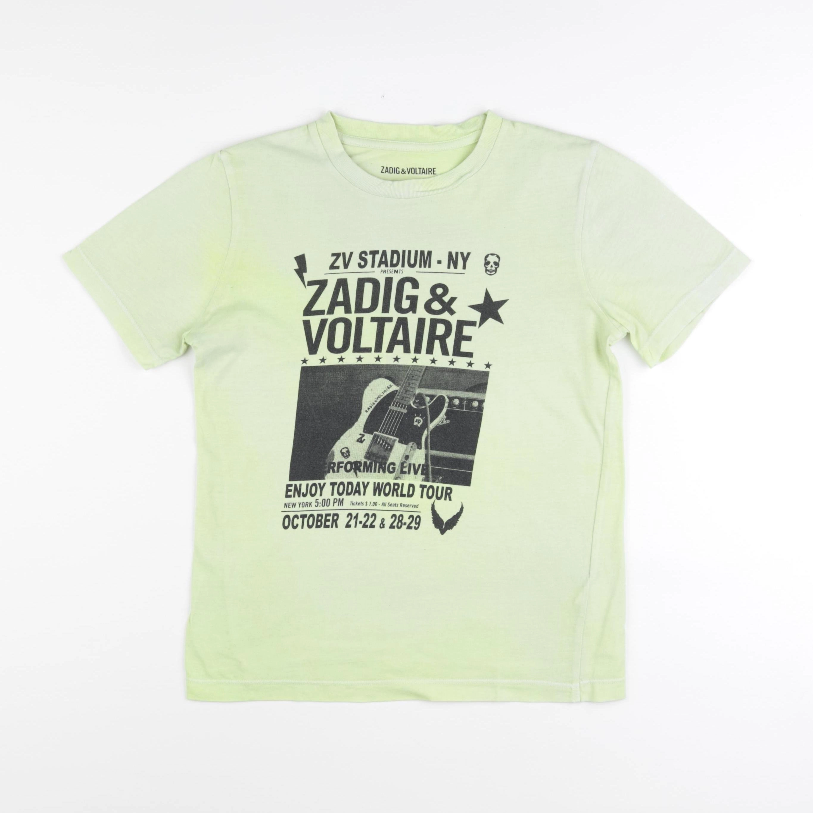 Zadig & Voltaire - tee-shirt vert - 10 ans