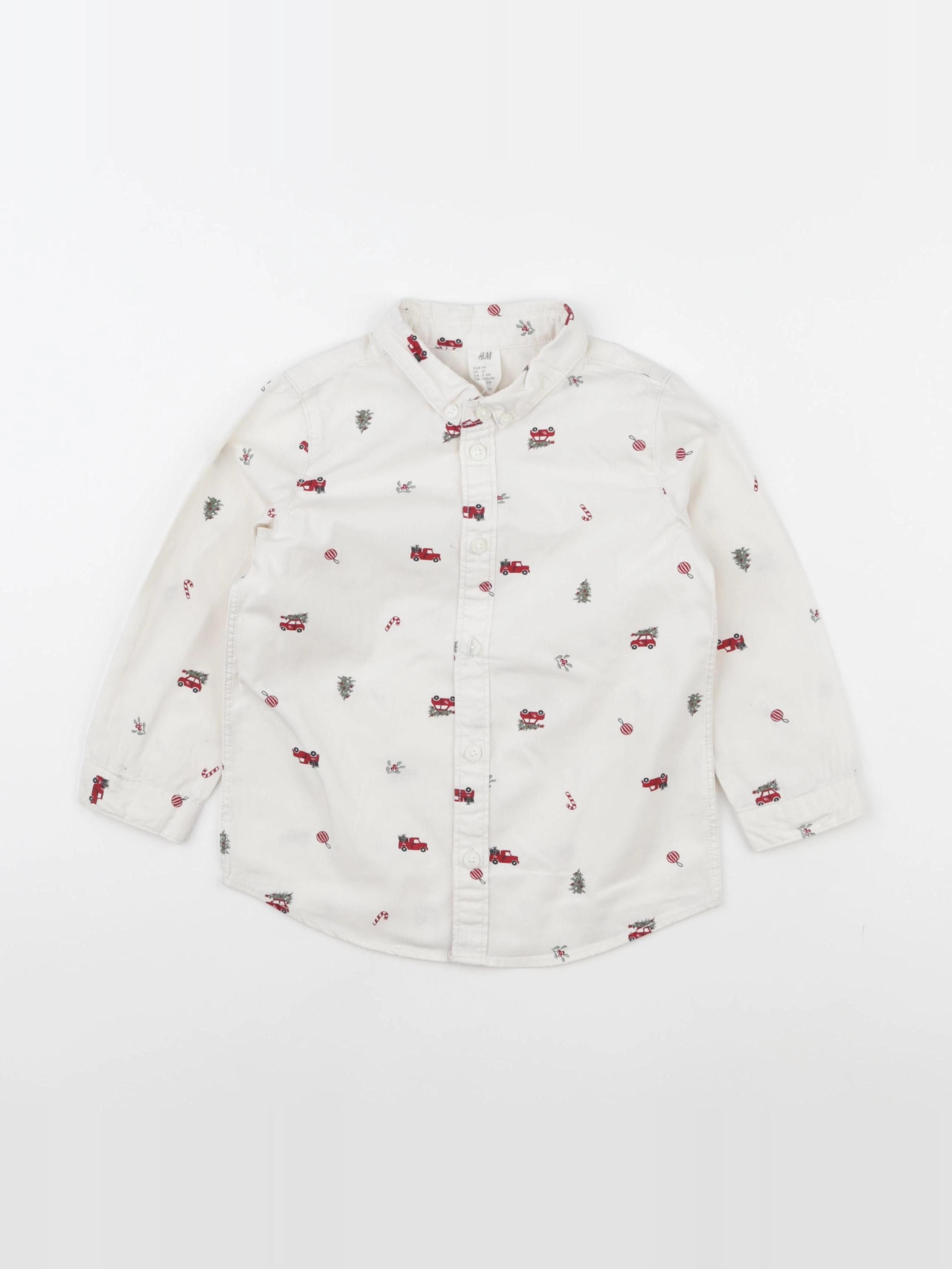 H&M - chemise blanc - 3 ans
