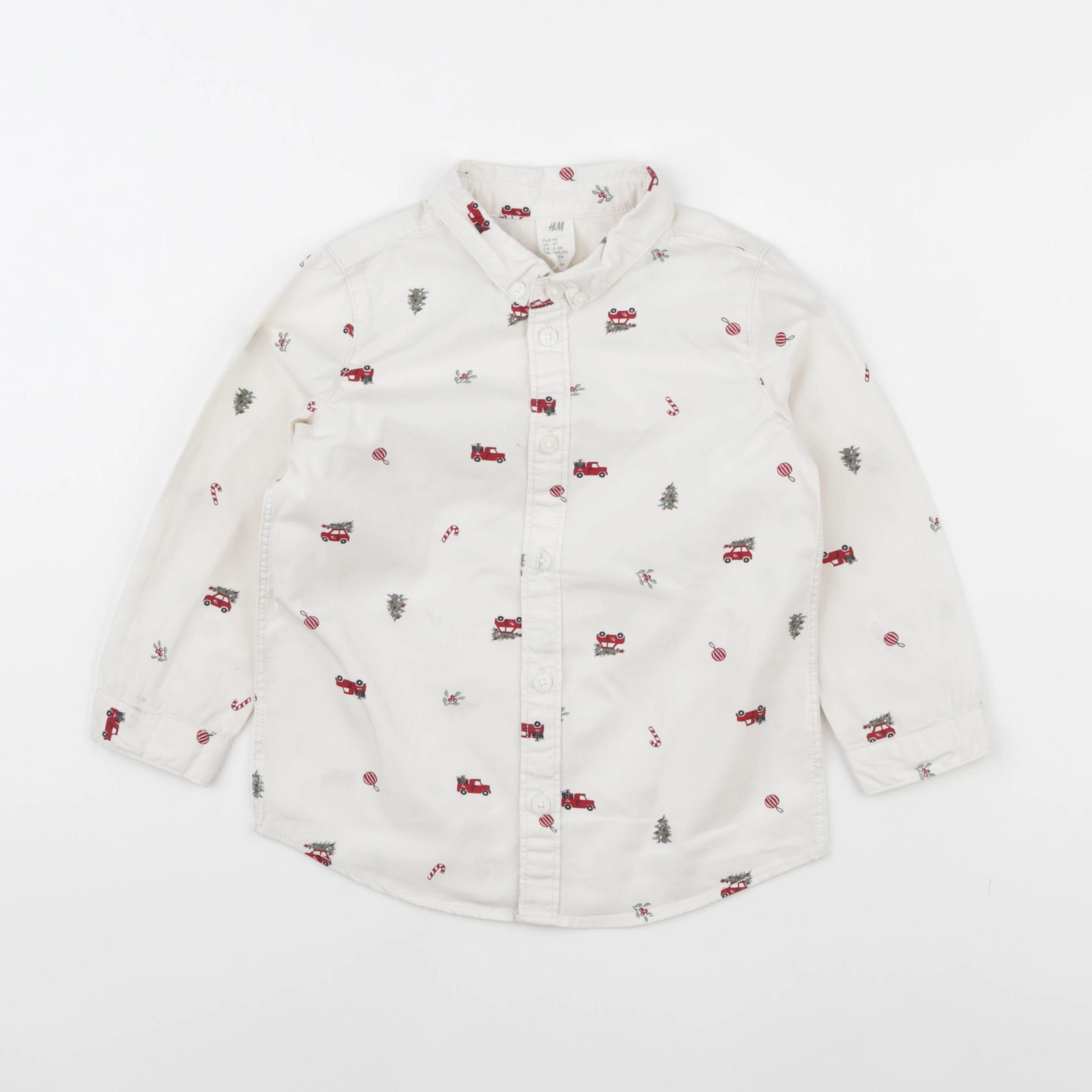 H&M - chemise blanc - 3 ans