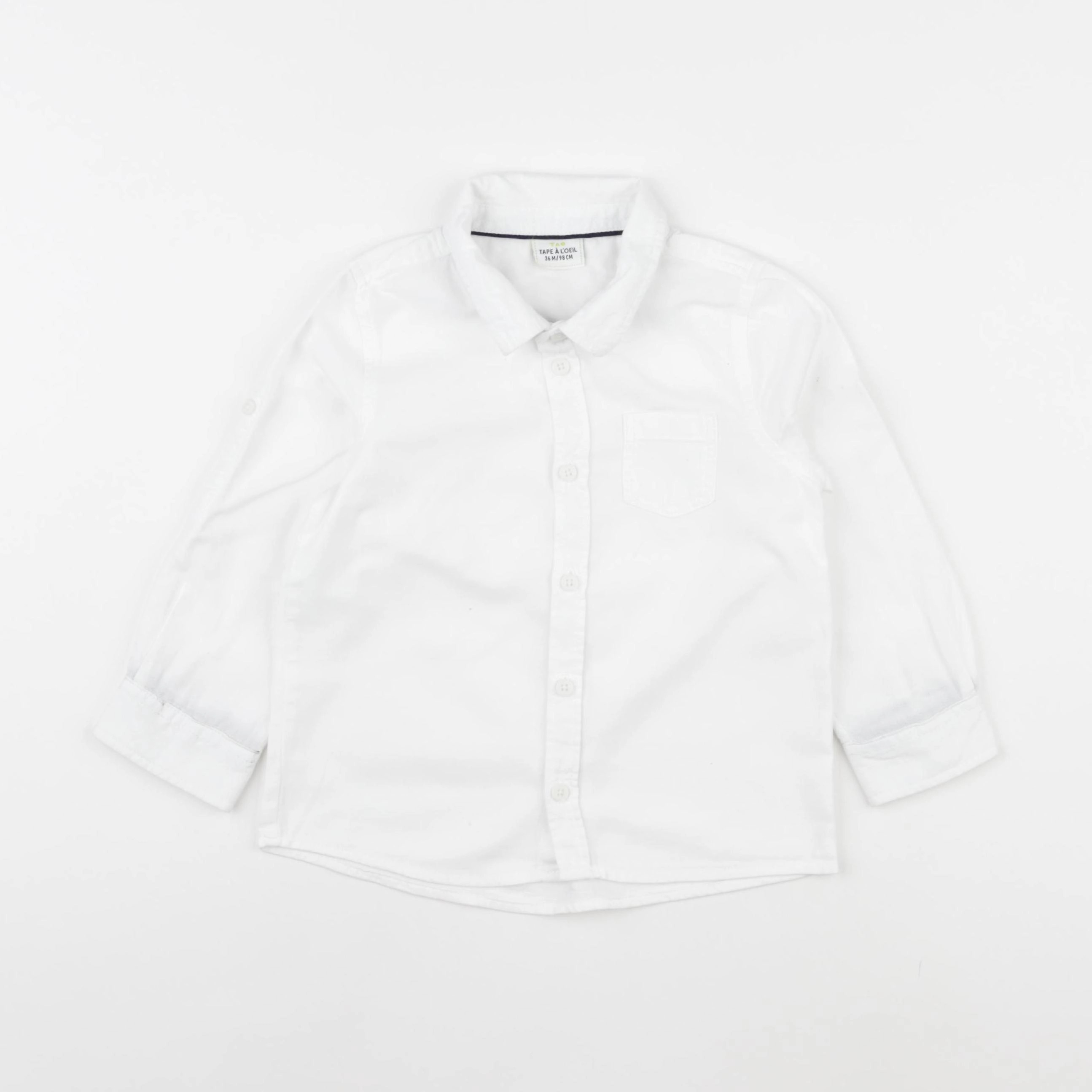 Tape à l'oeil - chemise blanc - 36 mois