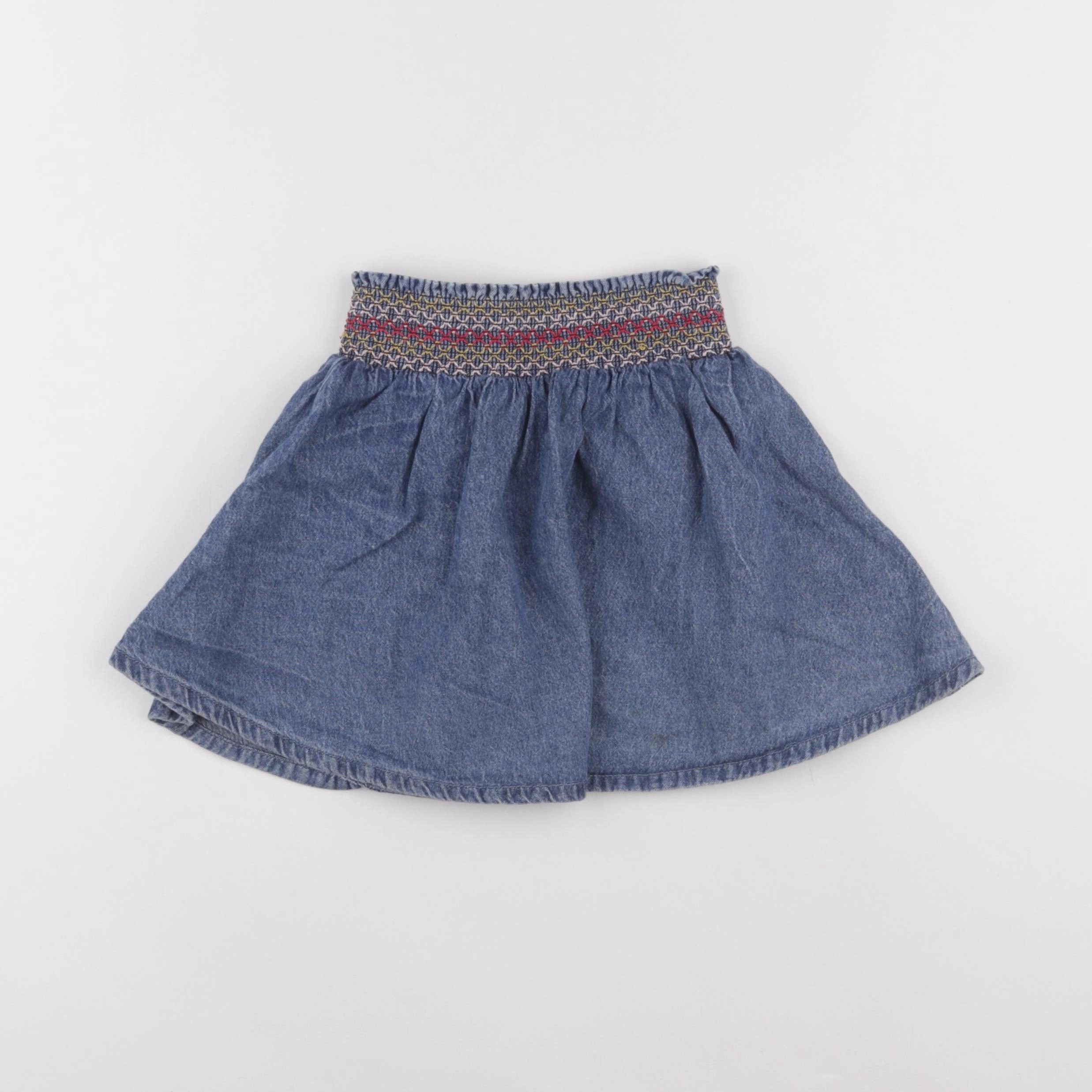 Monoprix - jupe bleu - 5 ans