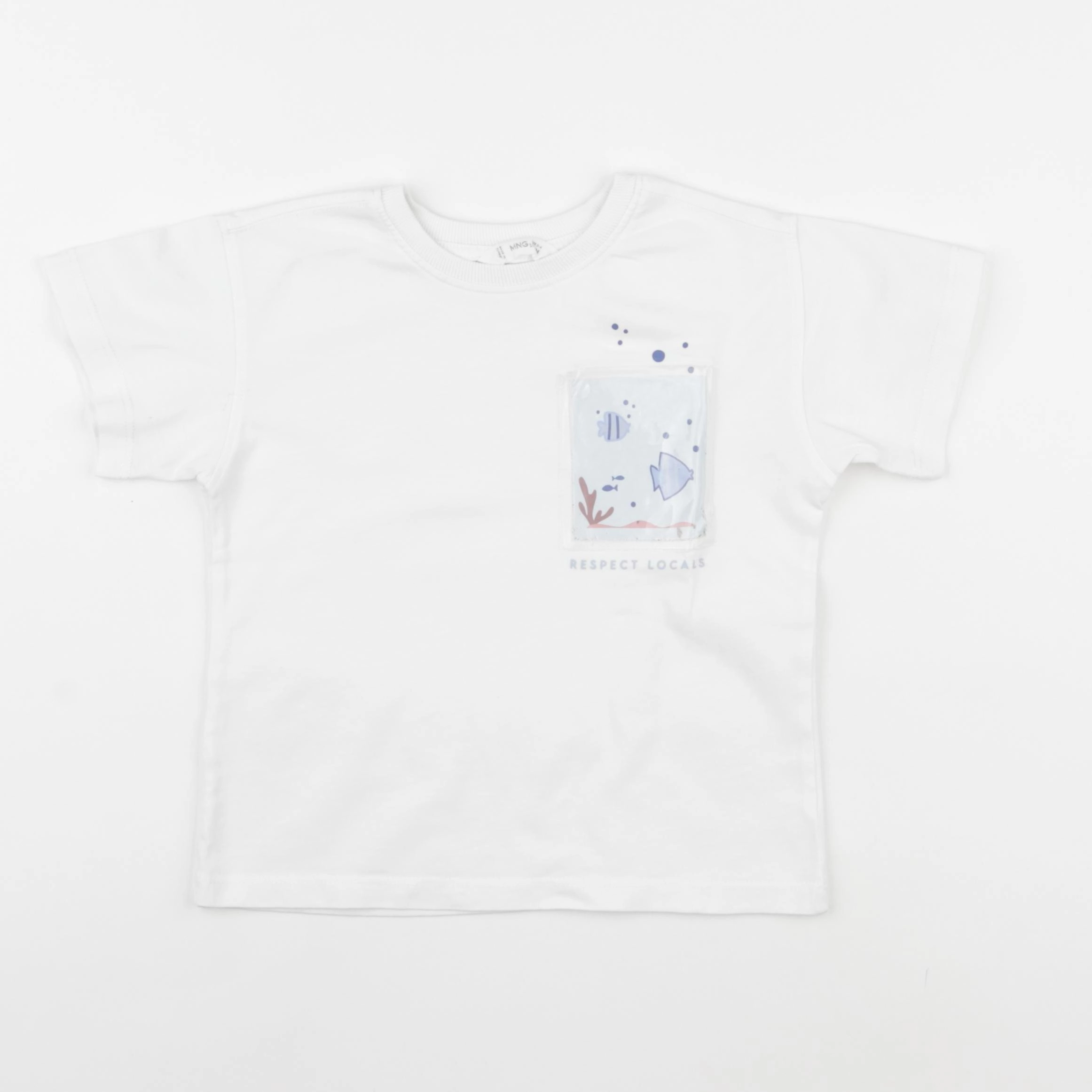 Mango - tee-shirt blanc - 3/4 ans