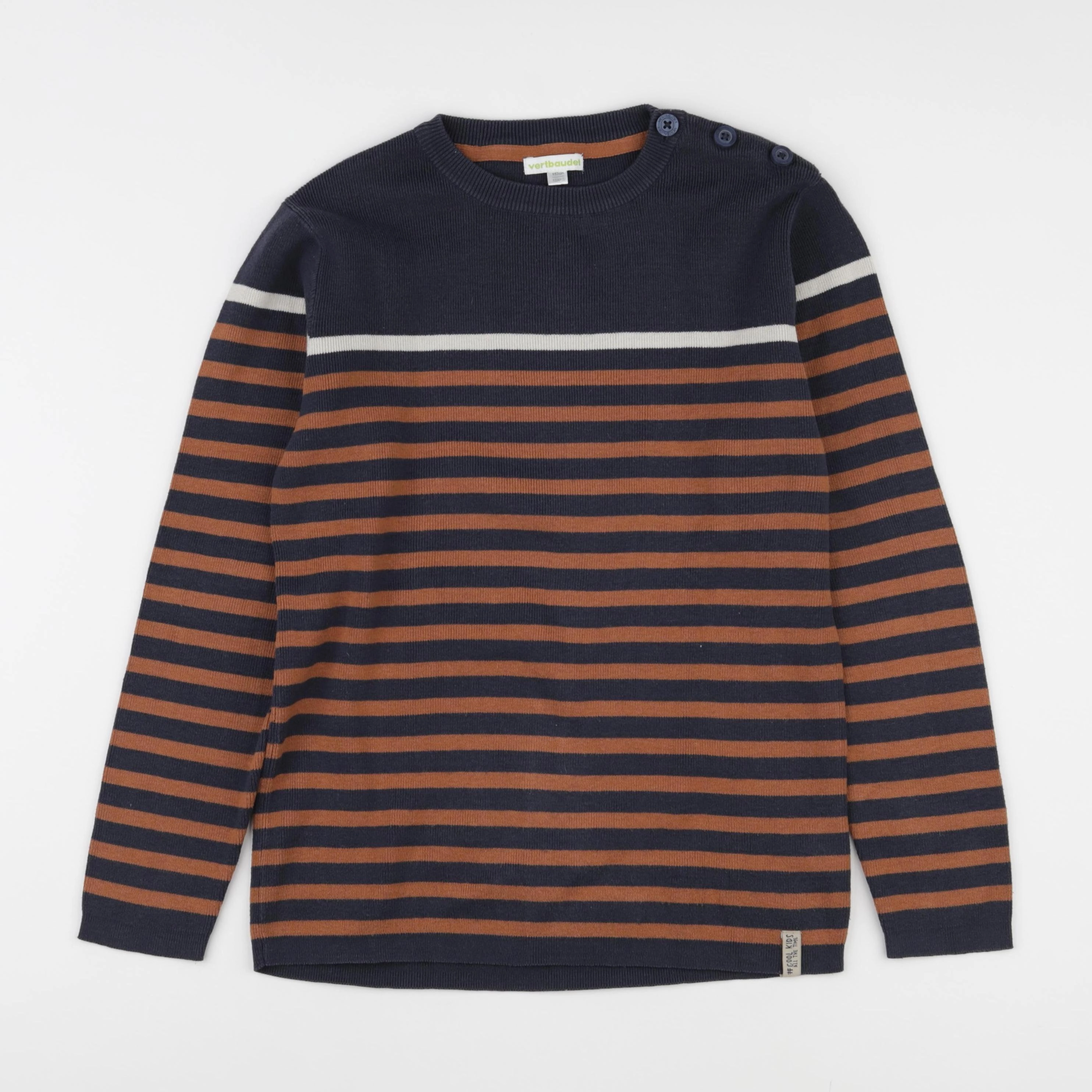 Vertbaudet - pull bleu - 12 ans